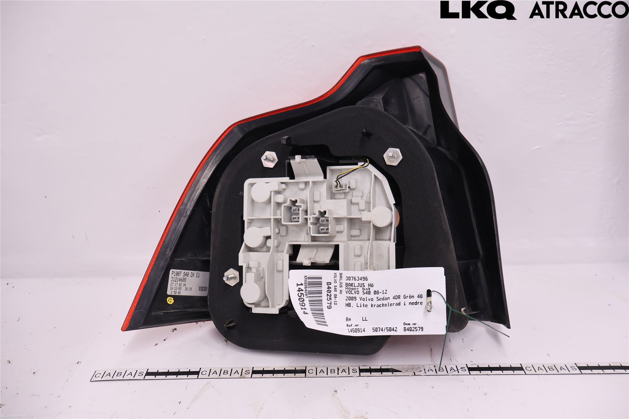 Volvo S40 08-12 Bakljus Höger