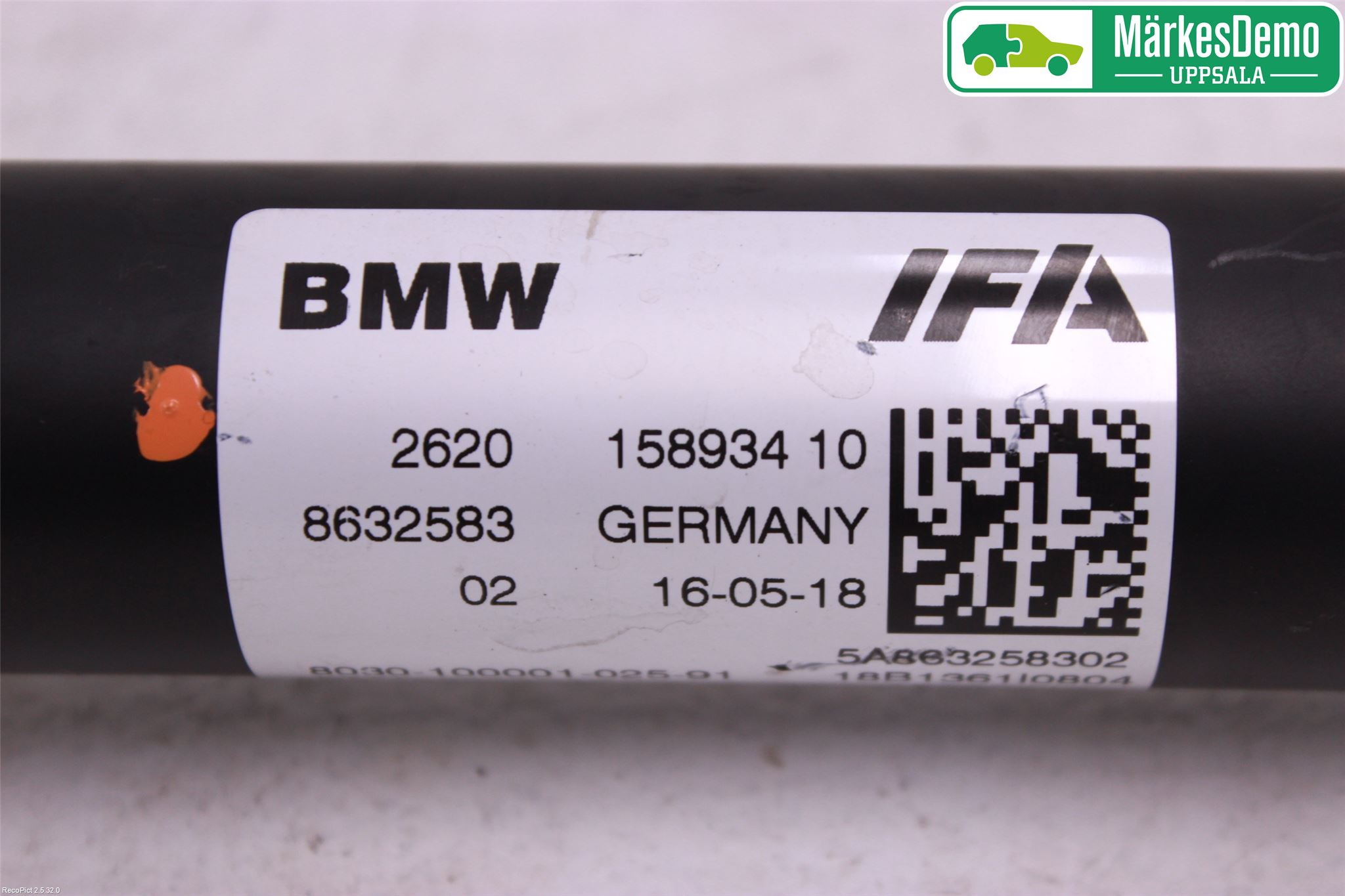 BMW 5 G30/G31/F90 17-23 Mellanaxel Främre 4Wd