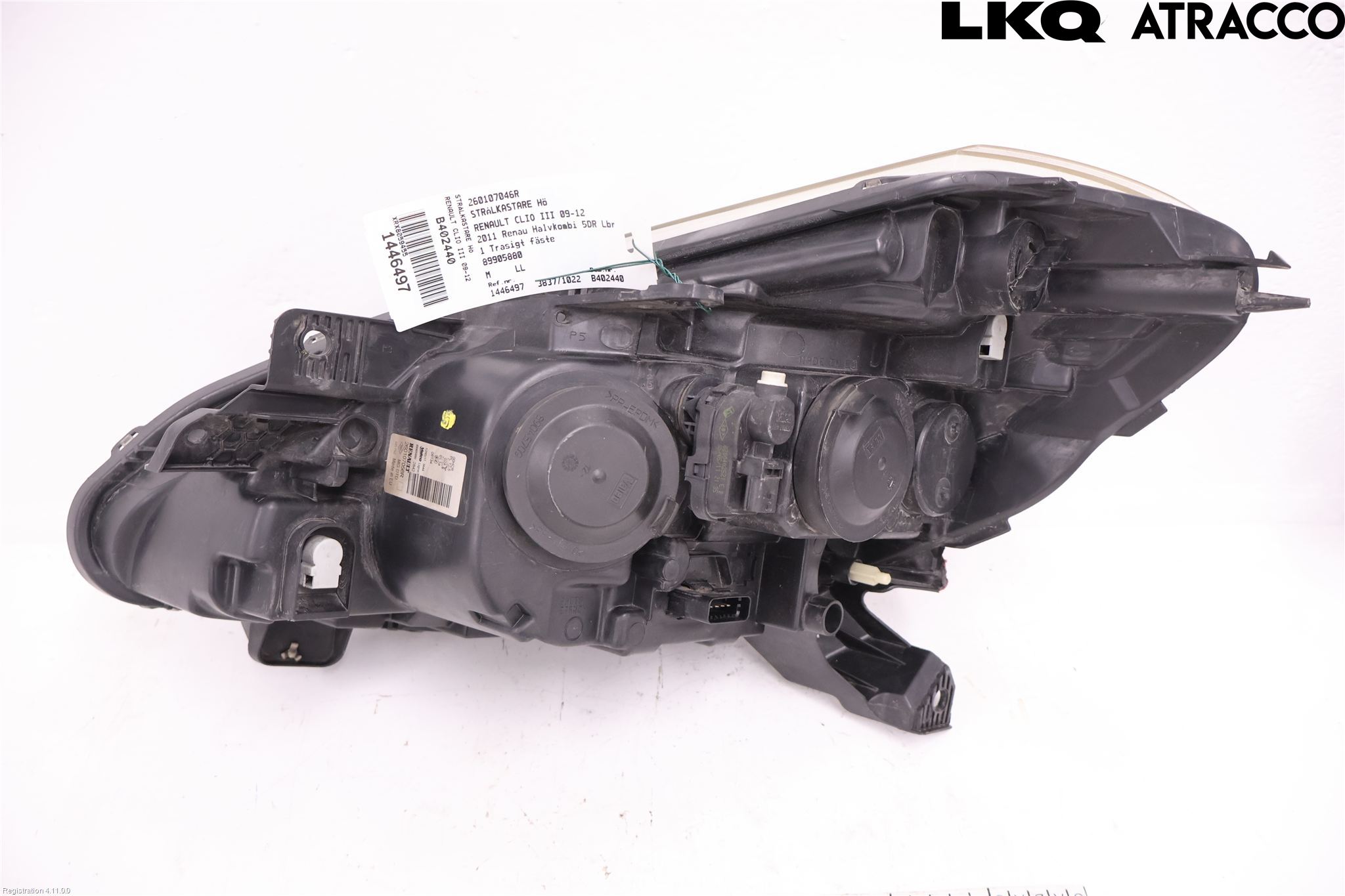 Renault CLIO III  09-12 Strålkastare Höger