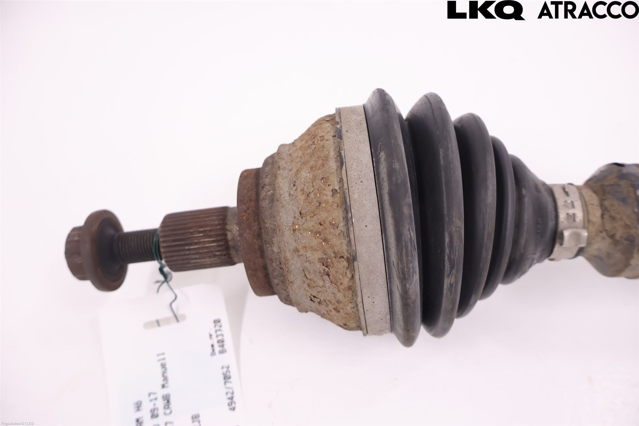 Volkswagen VW SCIROCCO 09-17 Drivaxel Fram Höger