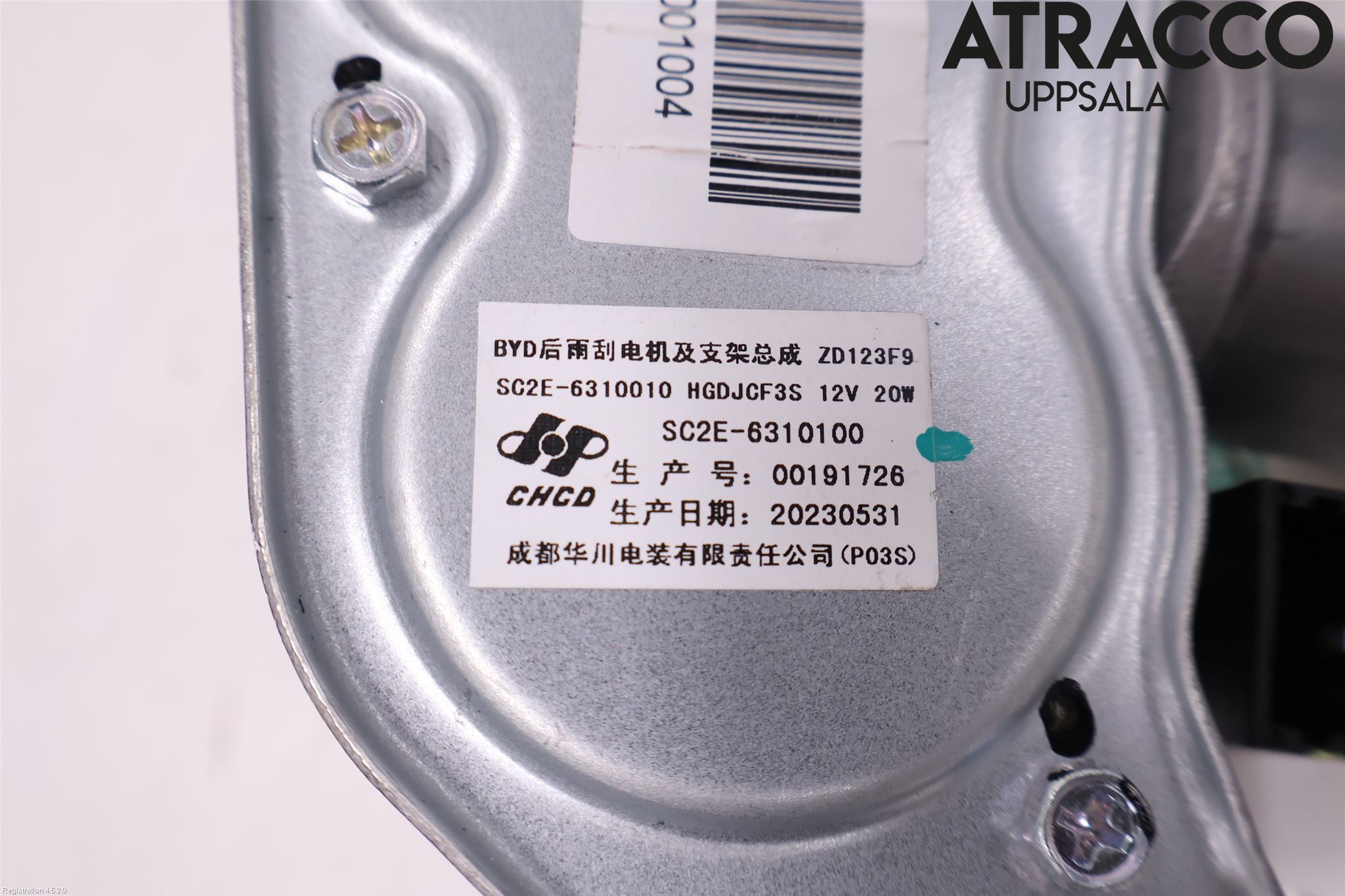 BYD ATTO 22- Torkarmotor Baklucka