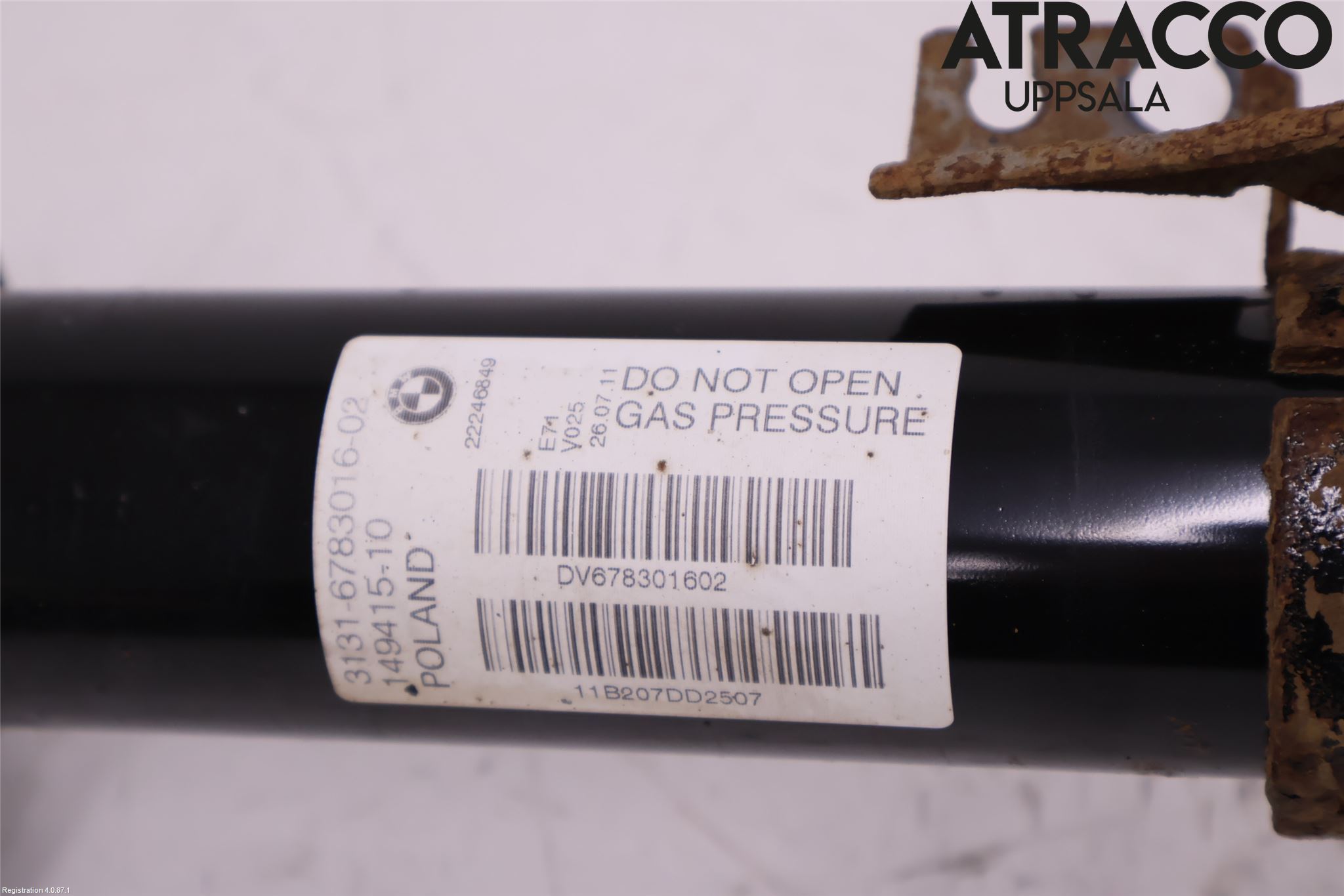 BMW X6 E71/E72   08-14 Fjäderben Fram Vänster