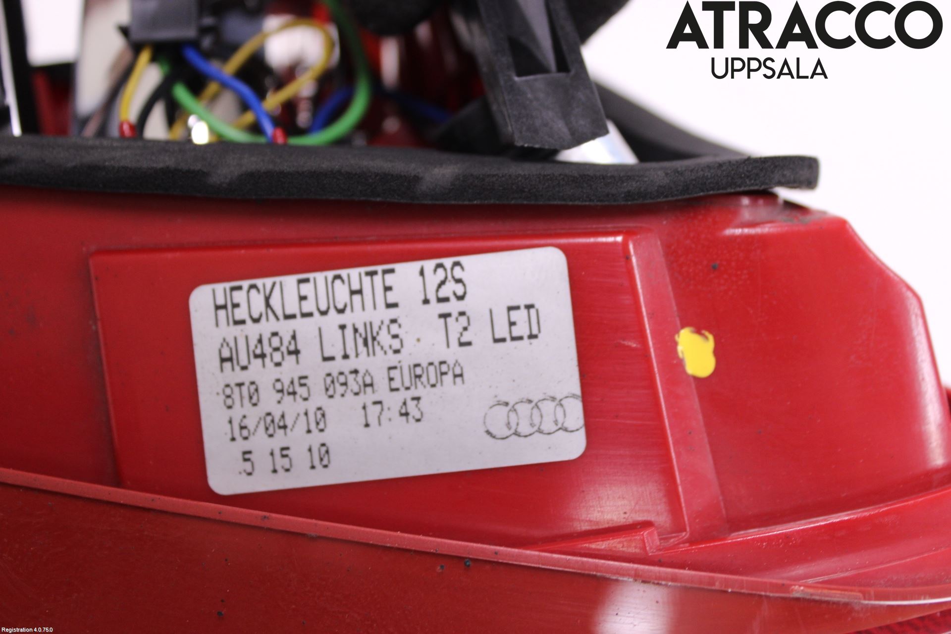 Audi A5 07-16 Bakljus Lucka Vä