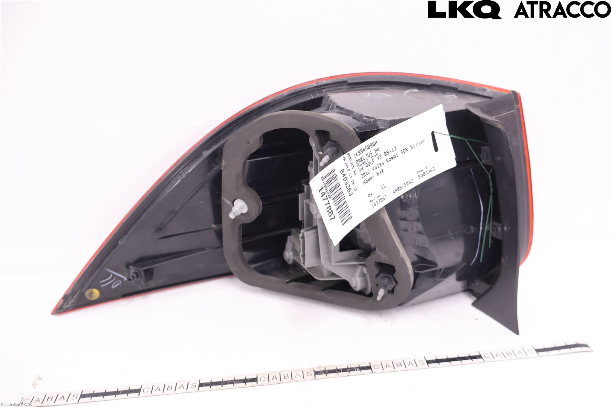 Volkswagen VW GOLF VI 09-13 Bakljus Höger