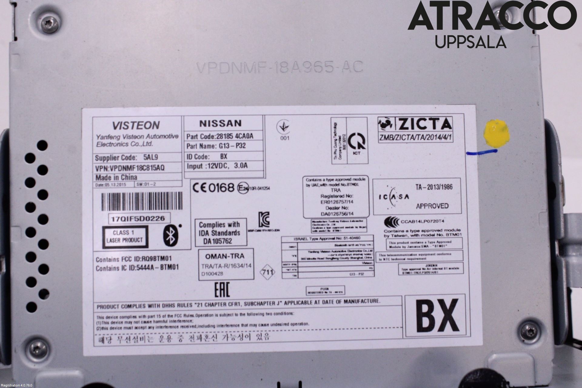 Nissan X-TRAIL 14-21 Cd Radio - Multimediapanel