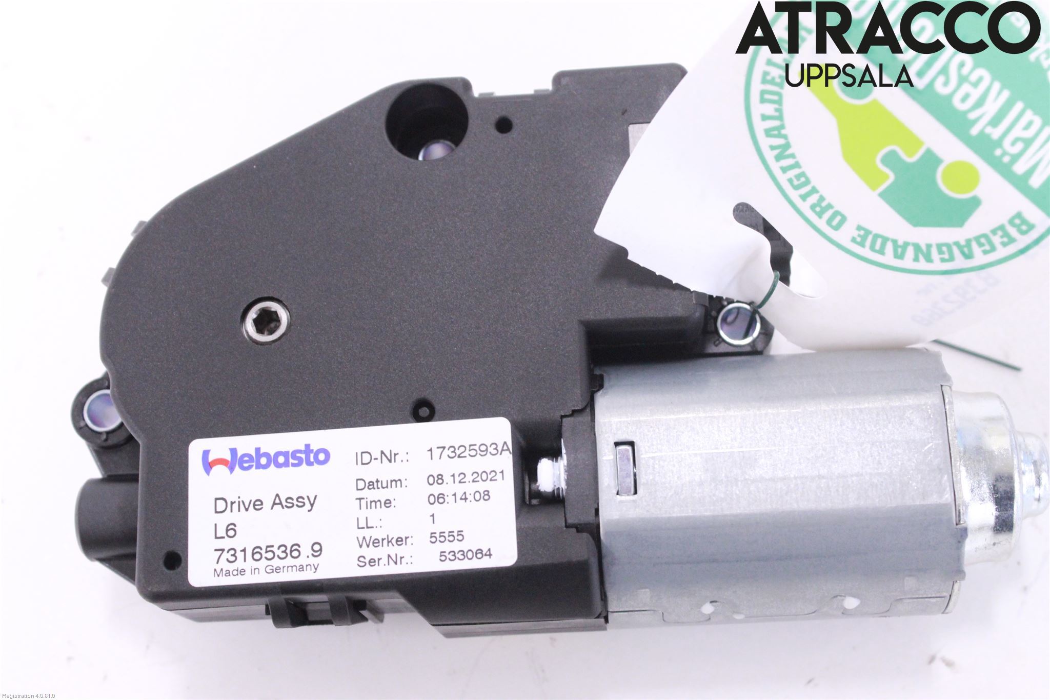 BMW 5 G30/G31/F90 17-23 Styrenhet Taklucka