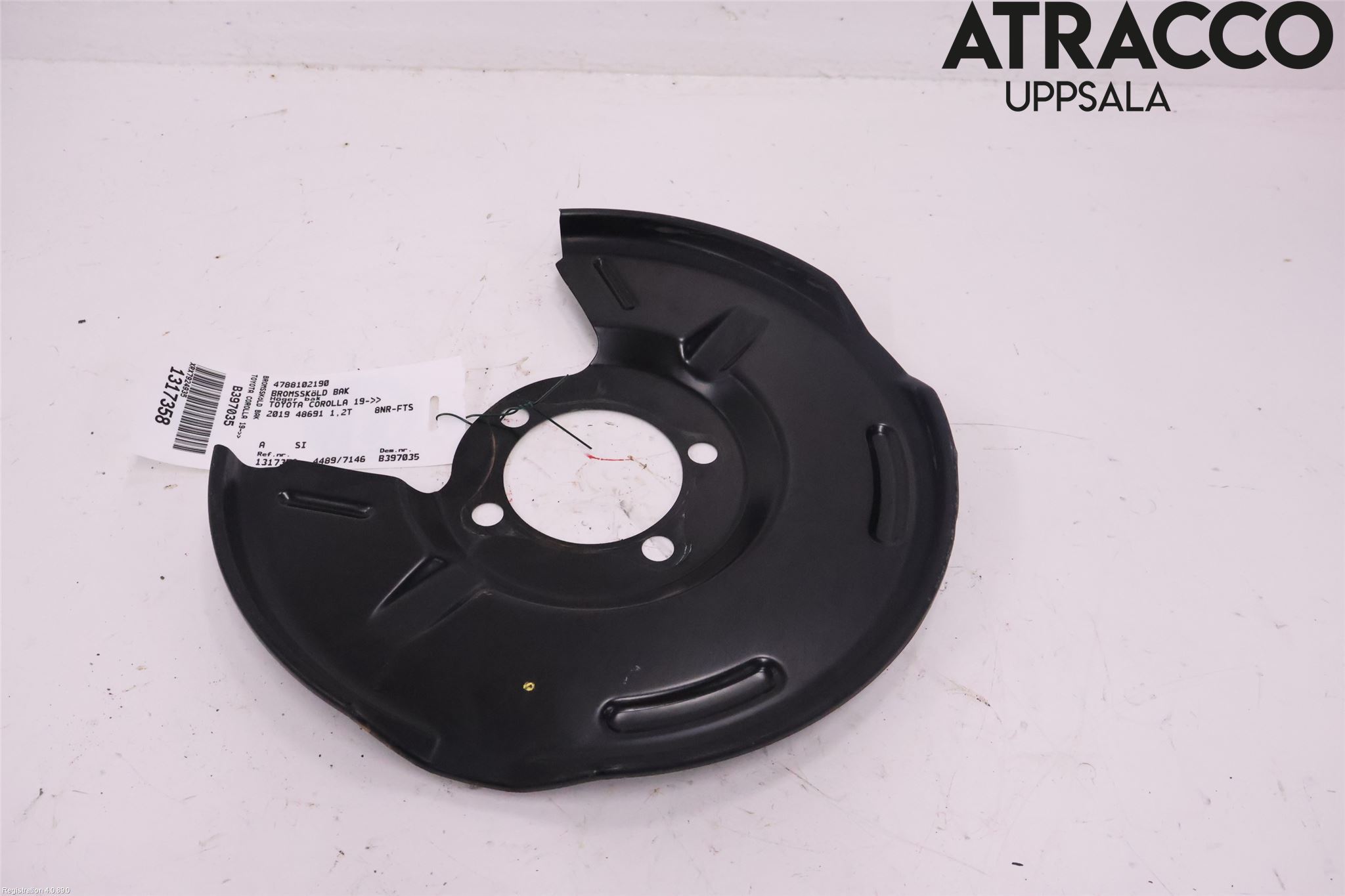 Toyota COROLLA 19- Bromssköld Bak