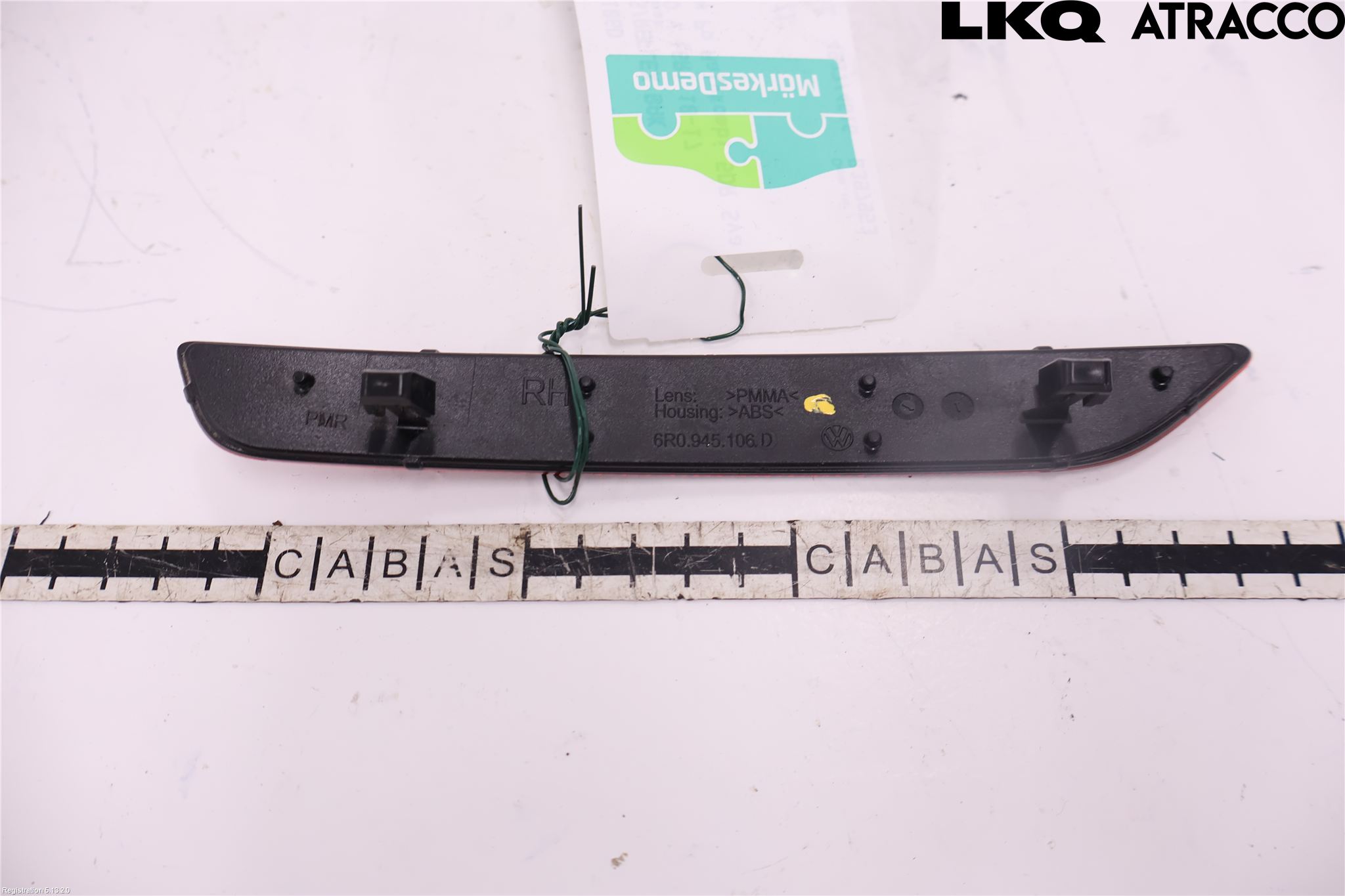 Volkswagen VW POLO 10-17 Dimljus/Reflex Bak