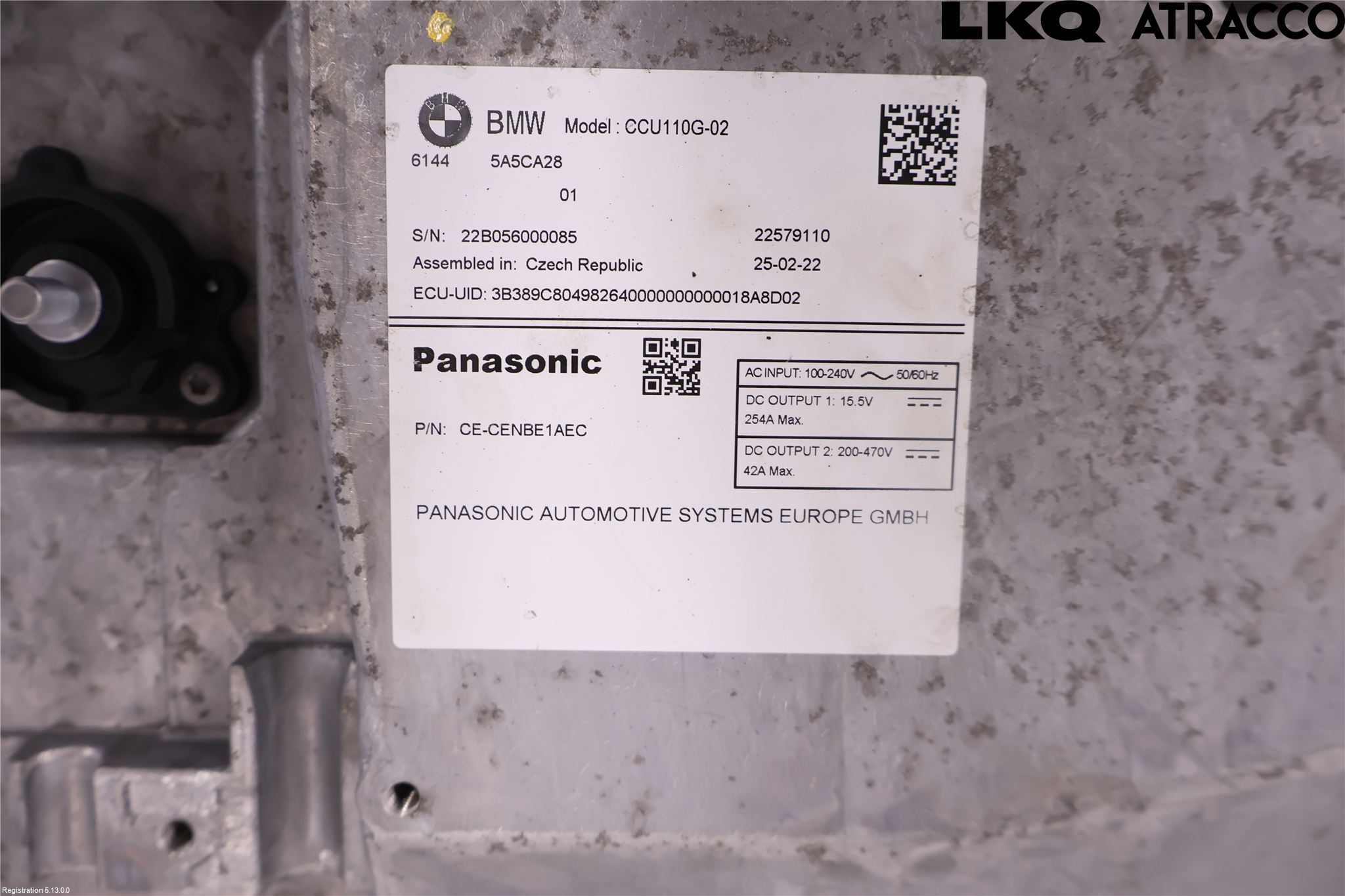 BMW 4/i4 G26 GRAN COUPÉ 21- Batteriladdare Högspänning
