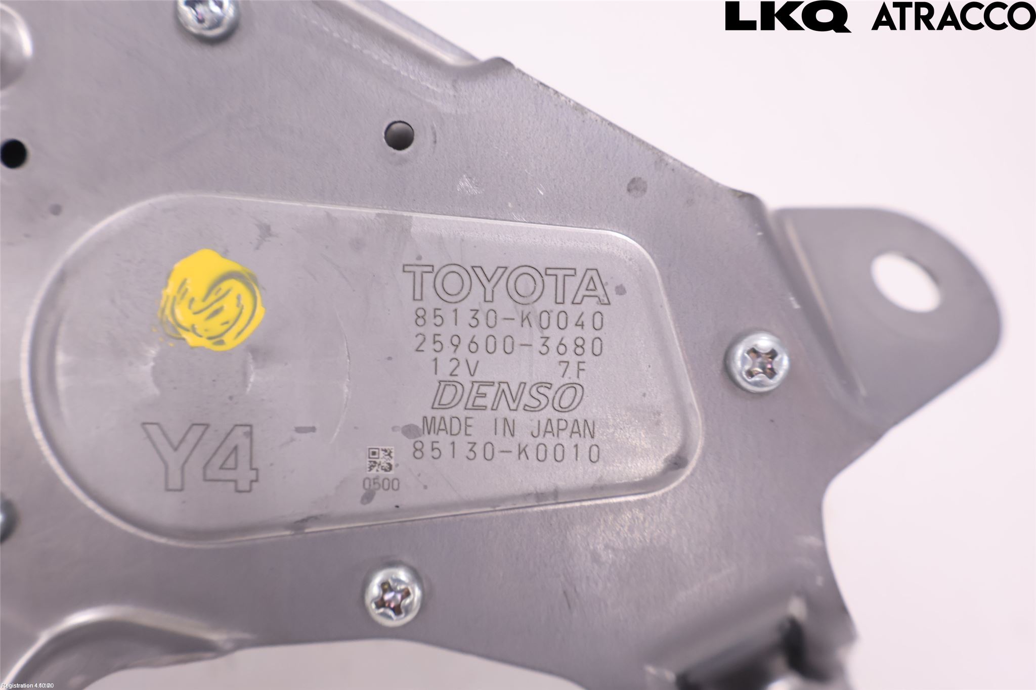 Toyota YARIS XP21 20- Torkarmotor Baklucka