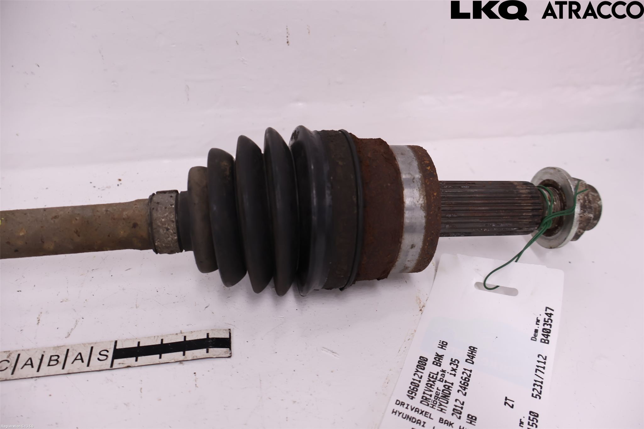 Hyundai ix35 Drivaxel Bak Höger