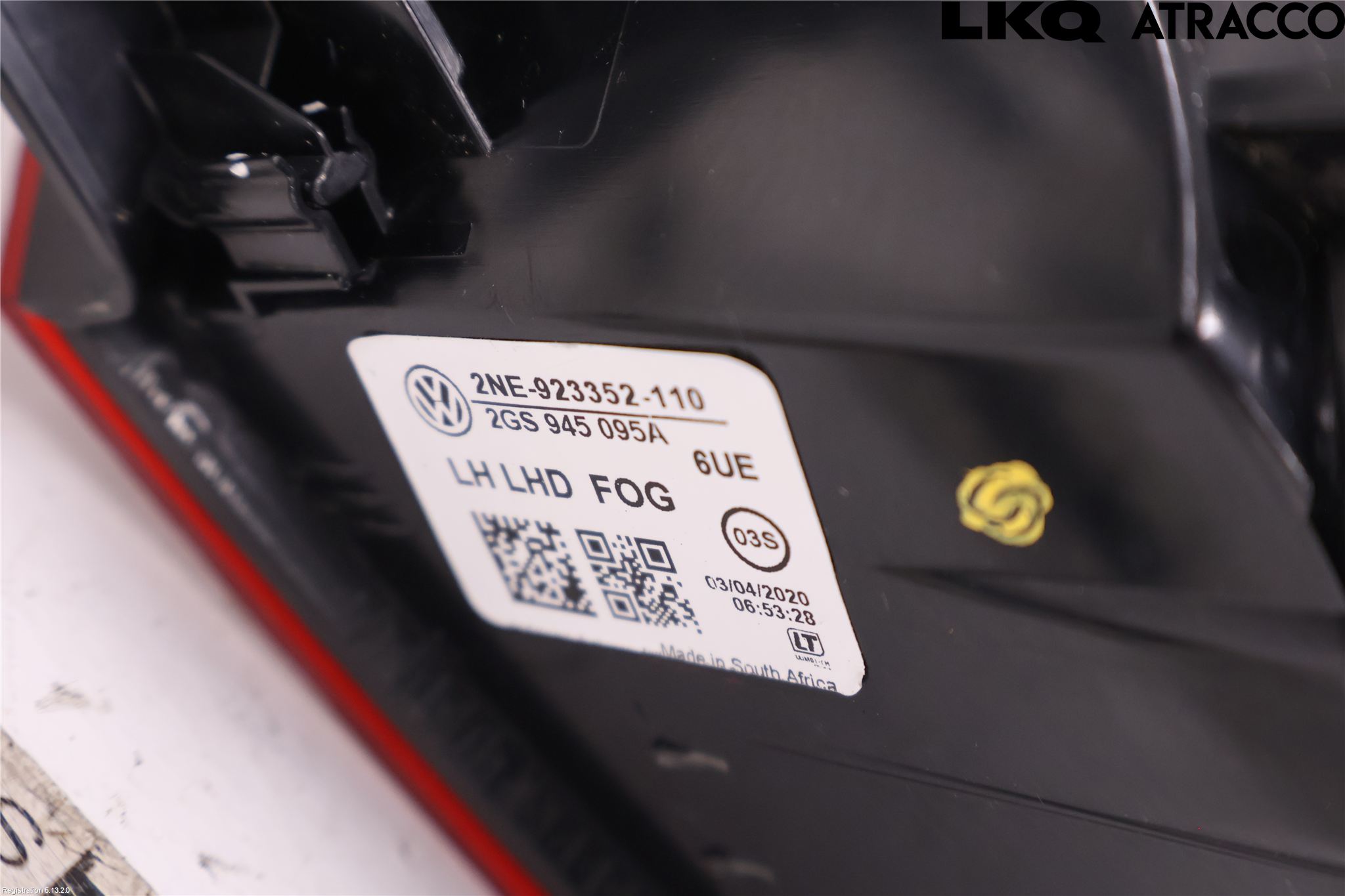 Volkswagen VW POLO VI 18->> Bakljus Vänster