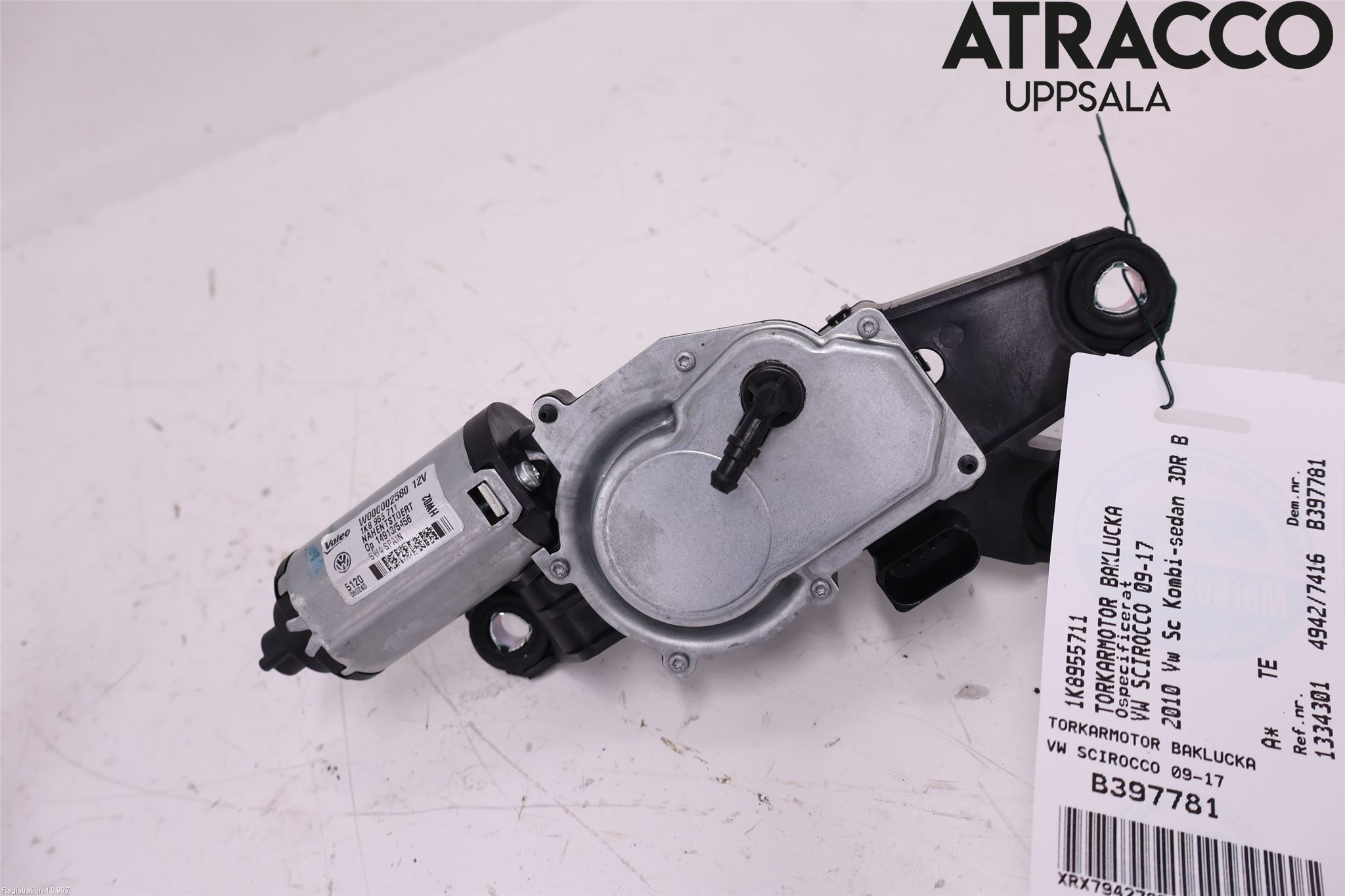 Volkswagen VW SCIROCCO 09-17 Torkarmotor Baklucka