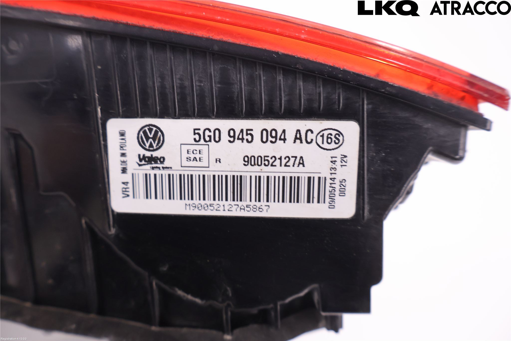 Volkswagen VW GOLF / E-GOLF VII 13-20 Bakljus Lucka Hö