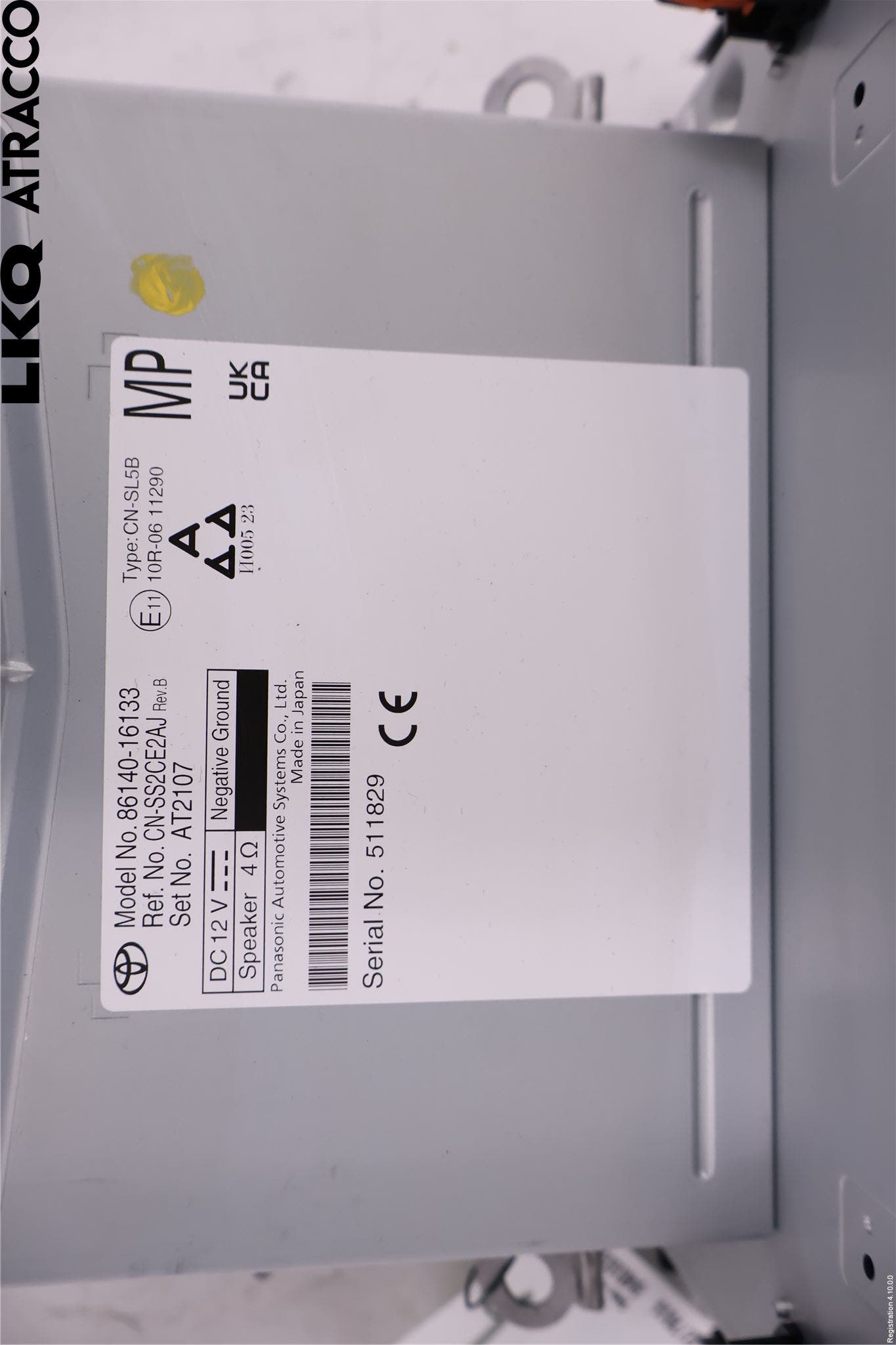 Toyota COROLLA CROSS XG10 22- Cd Radio - Multimediapanel