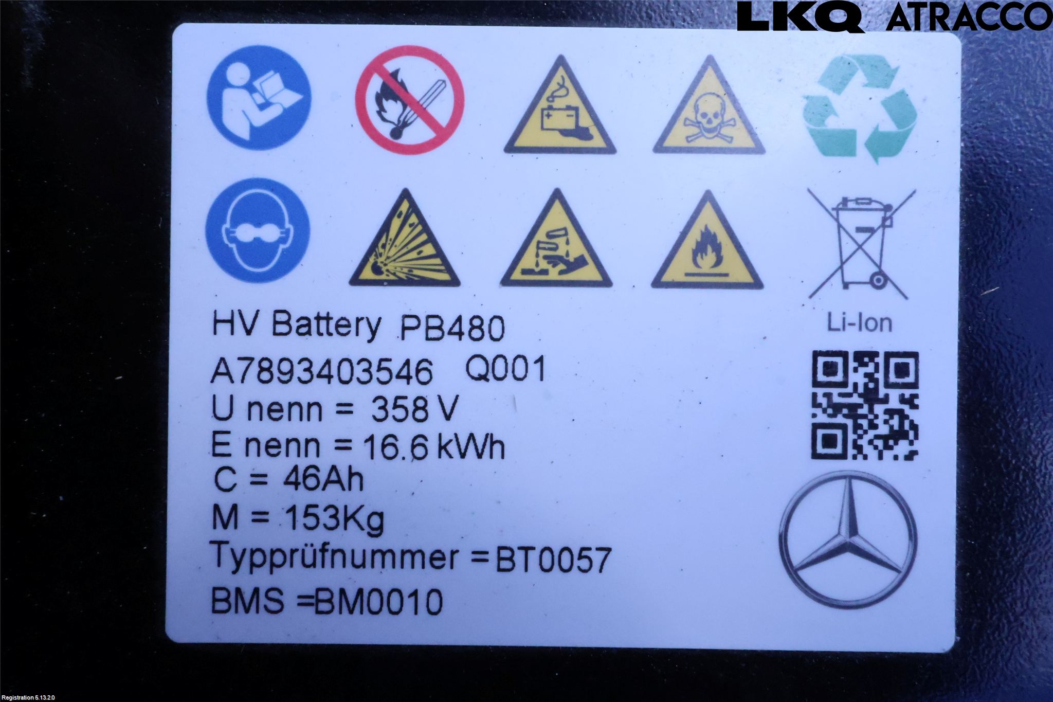 Mercedes-Benz MB GLA-KLASS (H247) 20- Batteri Högspänning