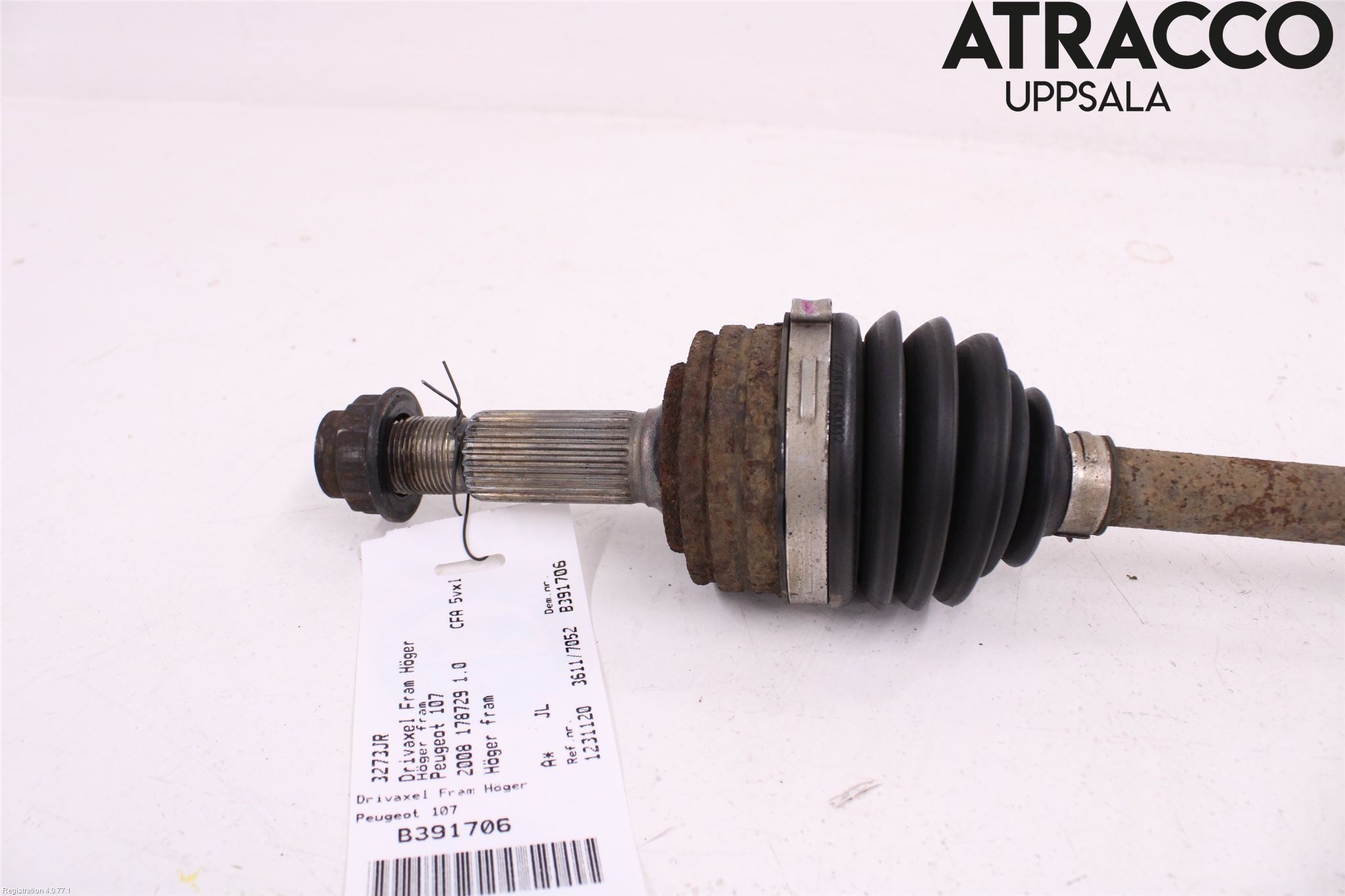 Peugeot 107 Drivaxel Fram Höger