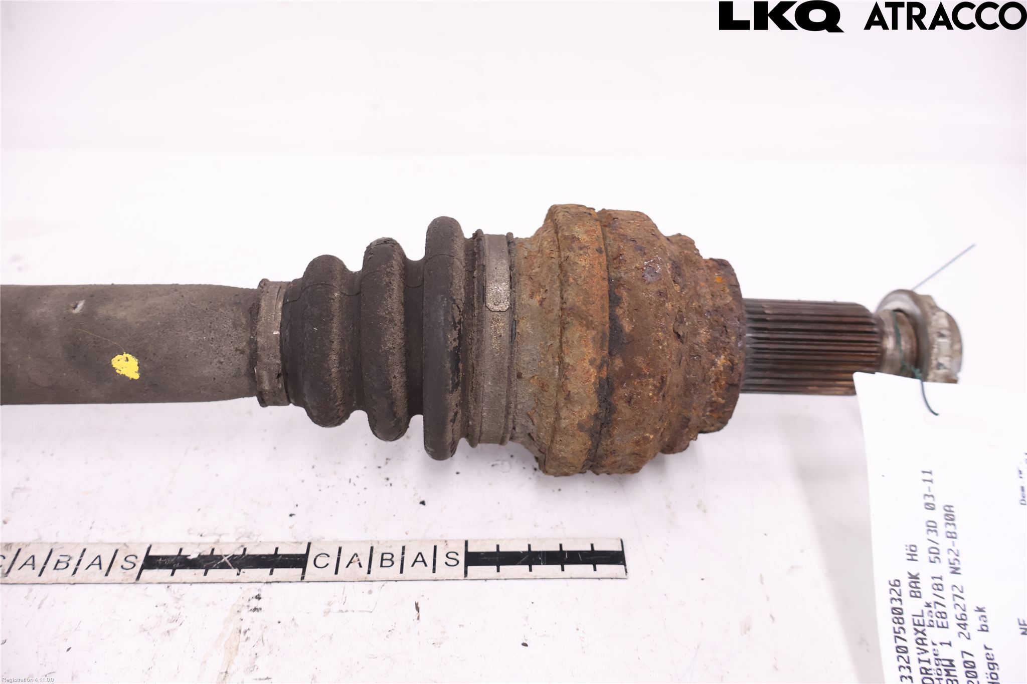 BMW 1 E87/81 5D/3D 03-11 Drivaxel Bak Höger