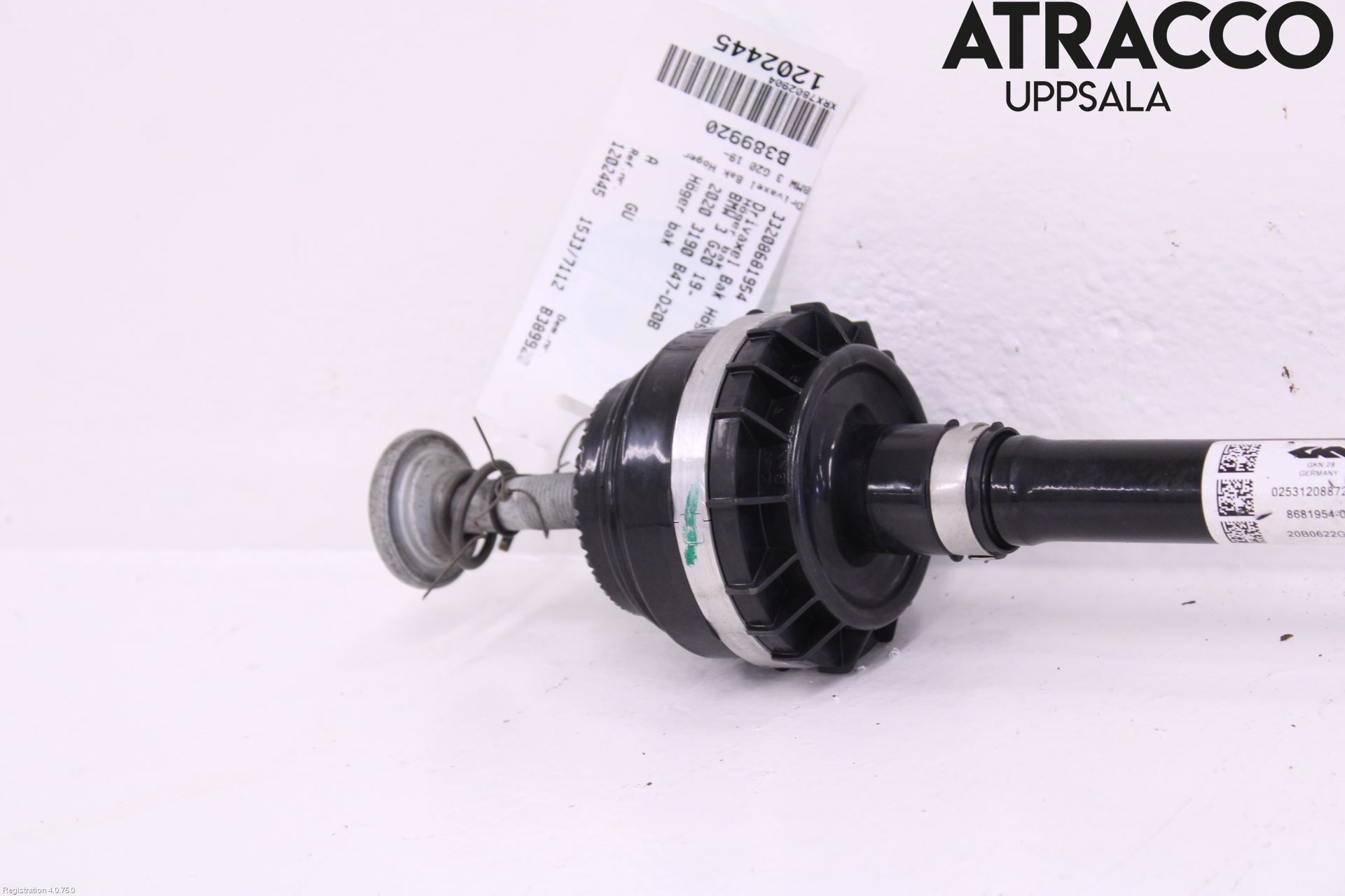 BMW 3 G20/G21/G80/G81 19- Drivaxel Bak Höger