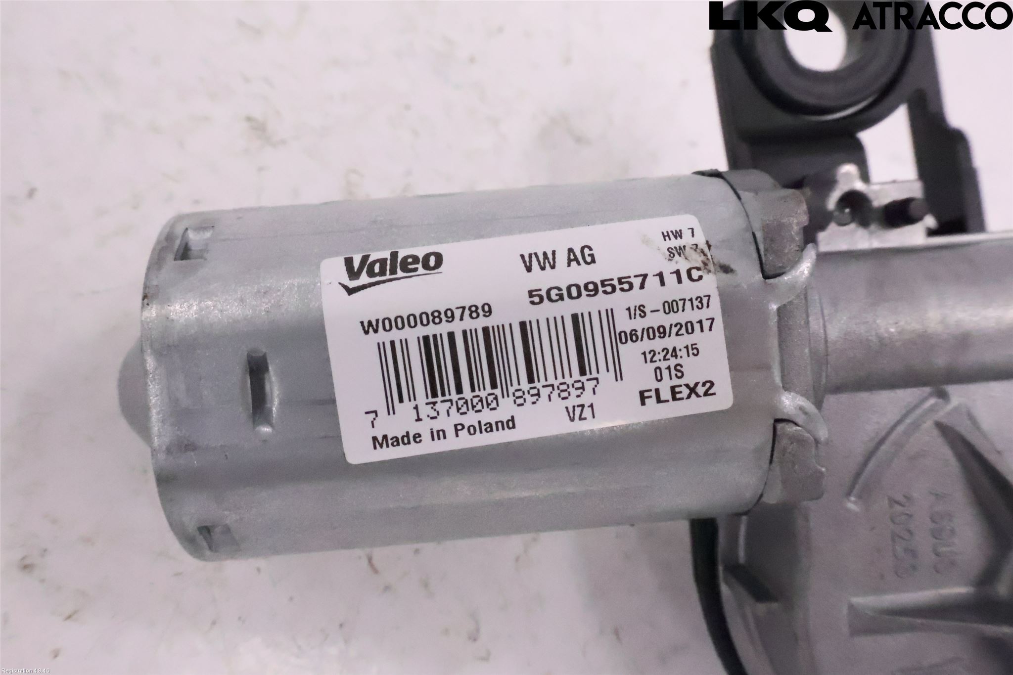 Volkswagen VW PASSAT 15-19 Torkarmotor Baklucka