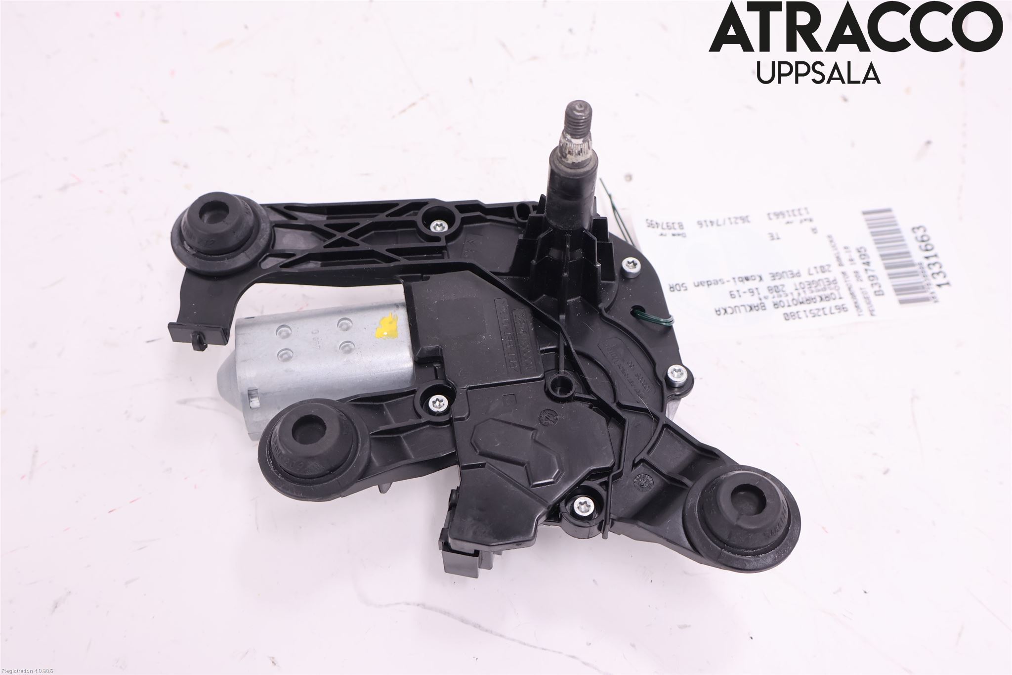Peugeot PEUGOT 208 16-19 Torkarmotor Baklucka