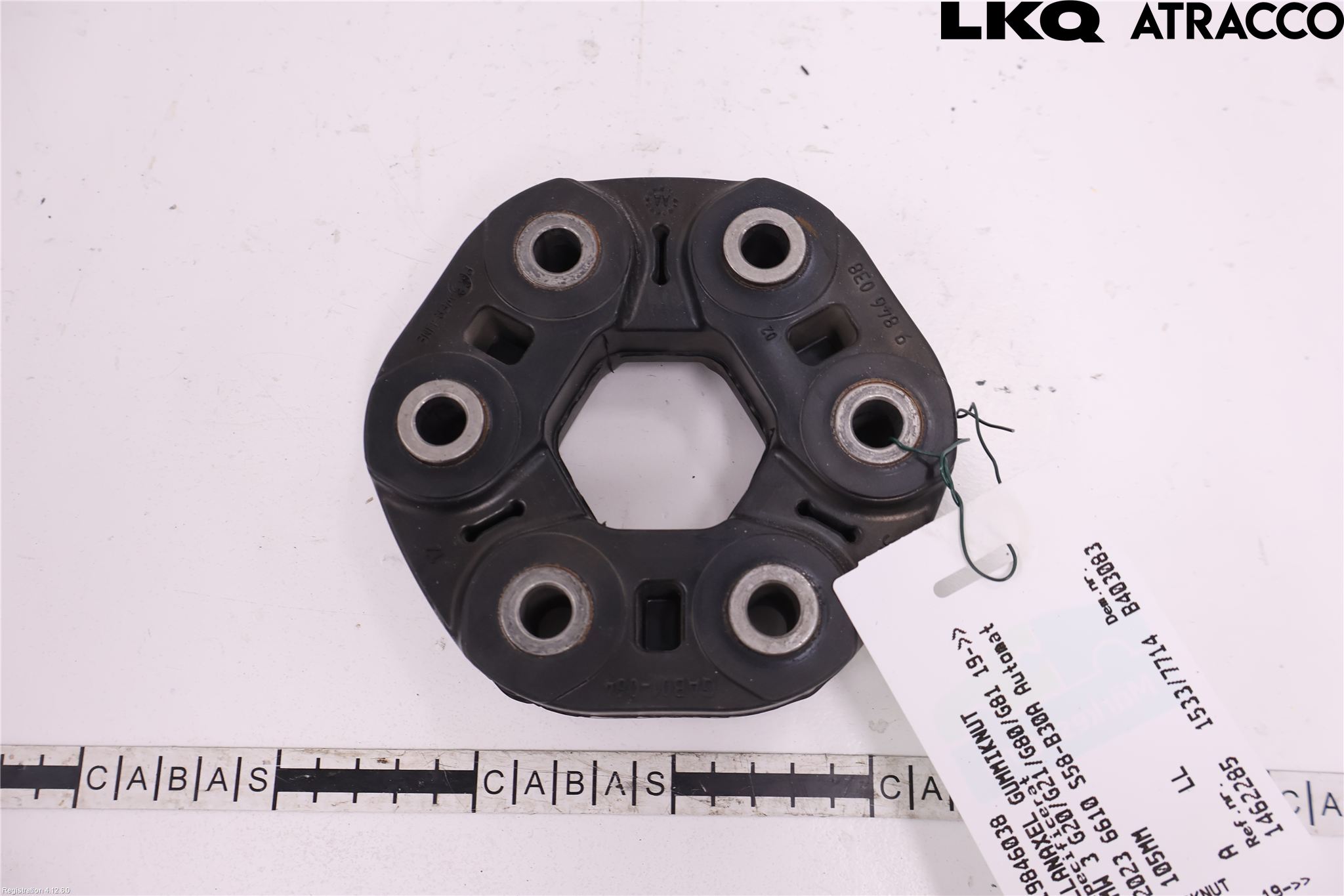 BMW 3 G20/G21/G80/G81 19- Mellanaxel Gummiknut