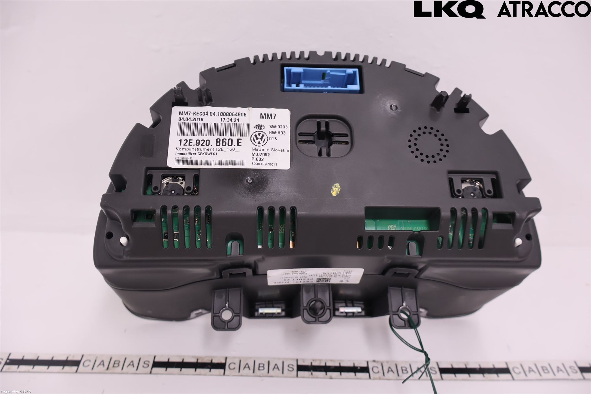Volkswagen VW UP! / E-UP! Instrument Komb