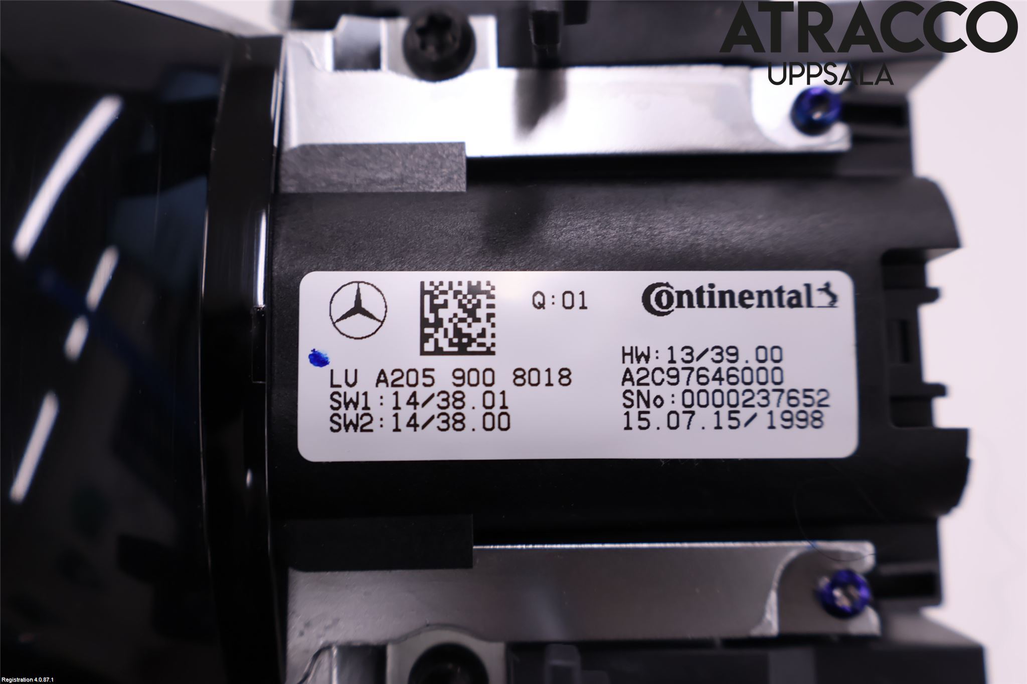 Mercedes-Benz MB C-KLASS (W205) 14-21 Strömställare Multifunktion