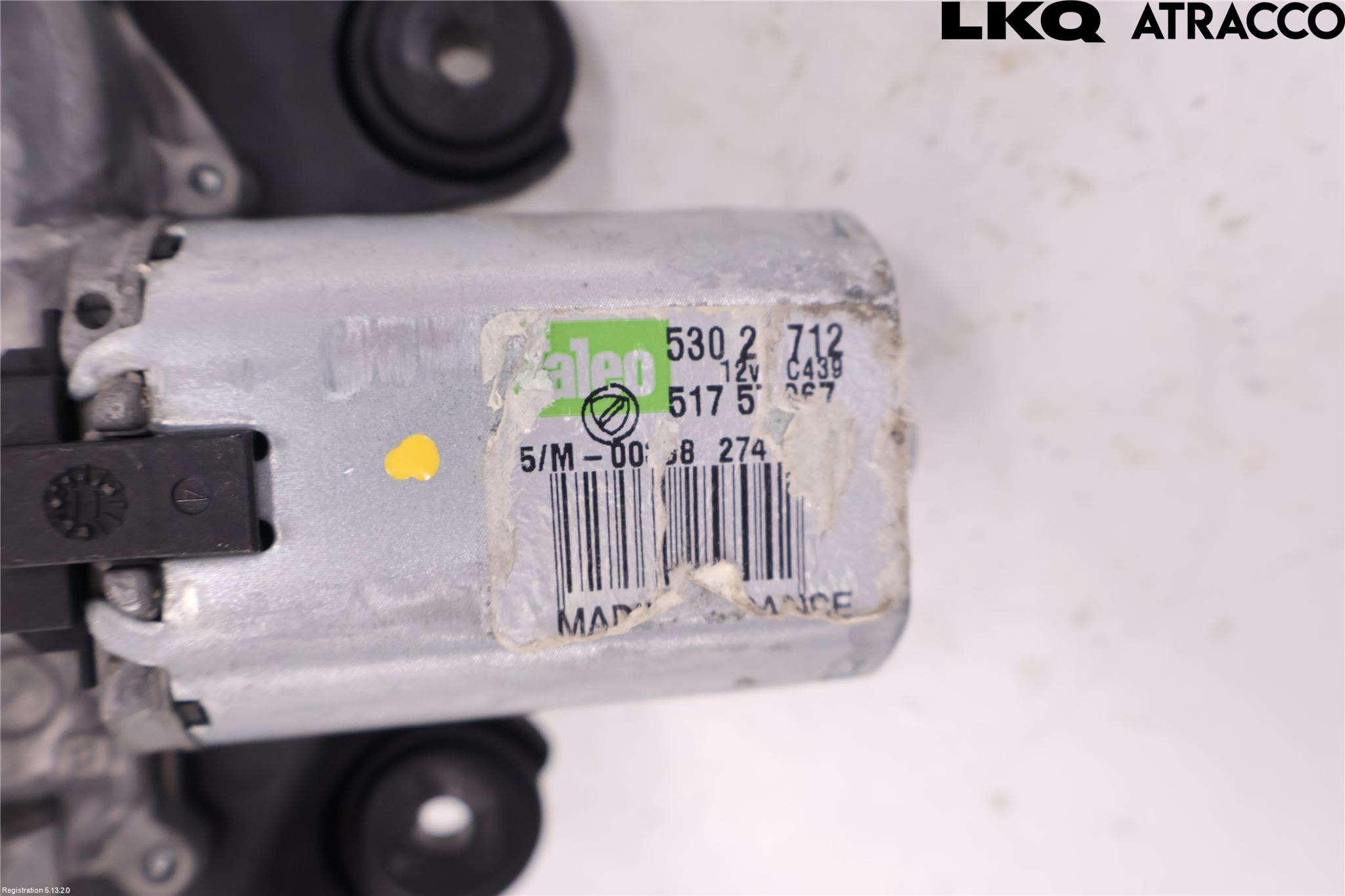 Fiat PUNTO EVO 10-12 Torkarmotor Baklucka