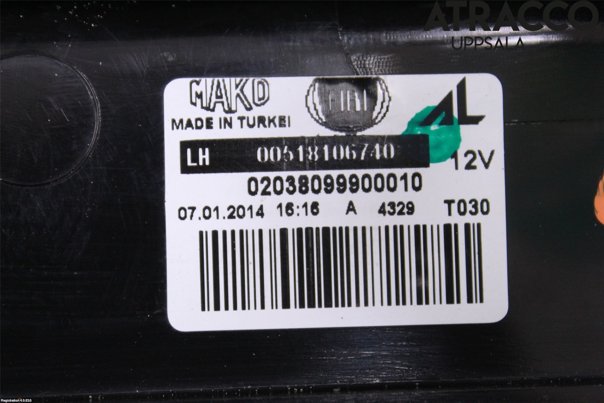 Fiat DOBLO CARGO Bakljus Vänster