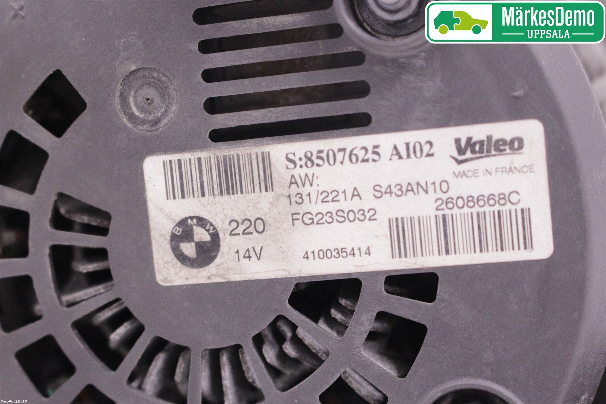 BMW X3 F25 10-17 Generator