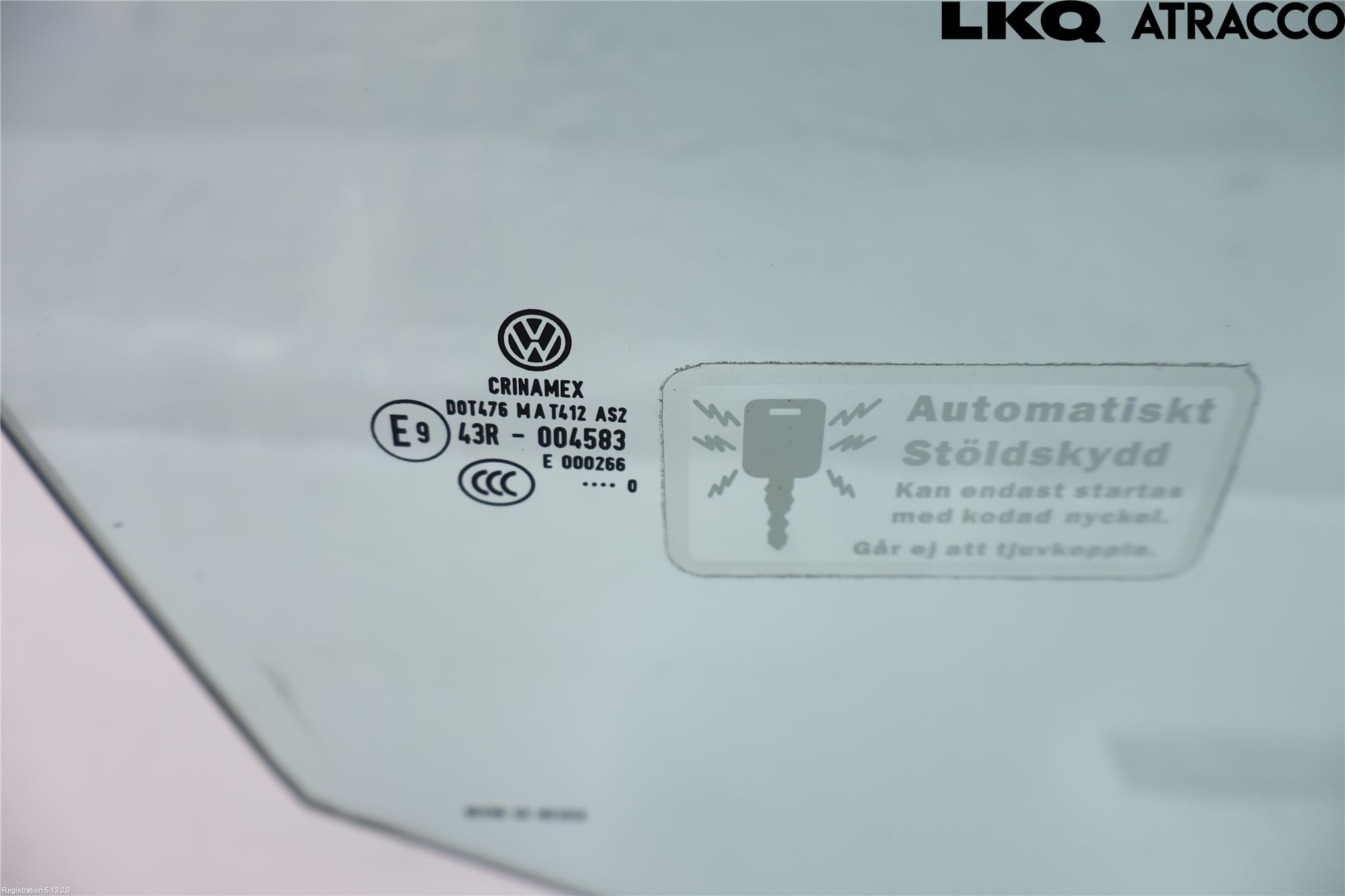 Volkswagen VW GOLF VI 09-13 Dörruta Fram Höger