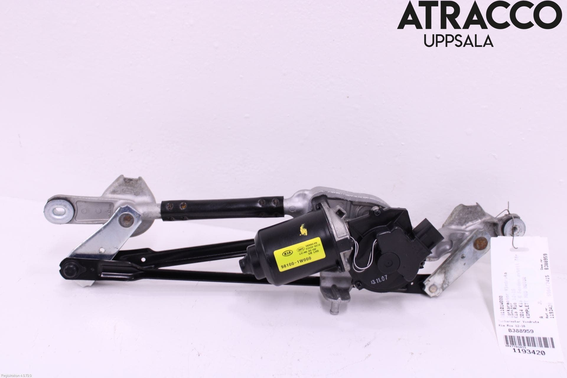 Kia RIO 12-16 Torkarmotor Vindruta