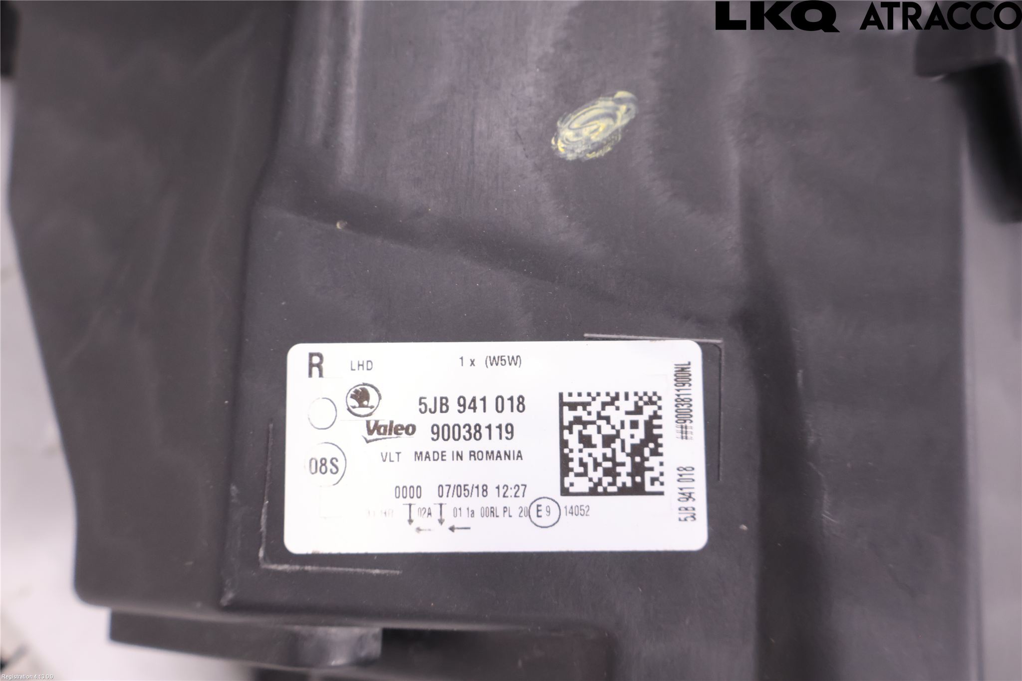 Skoda RAPID Strålkastare Höger