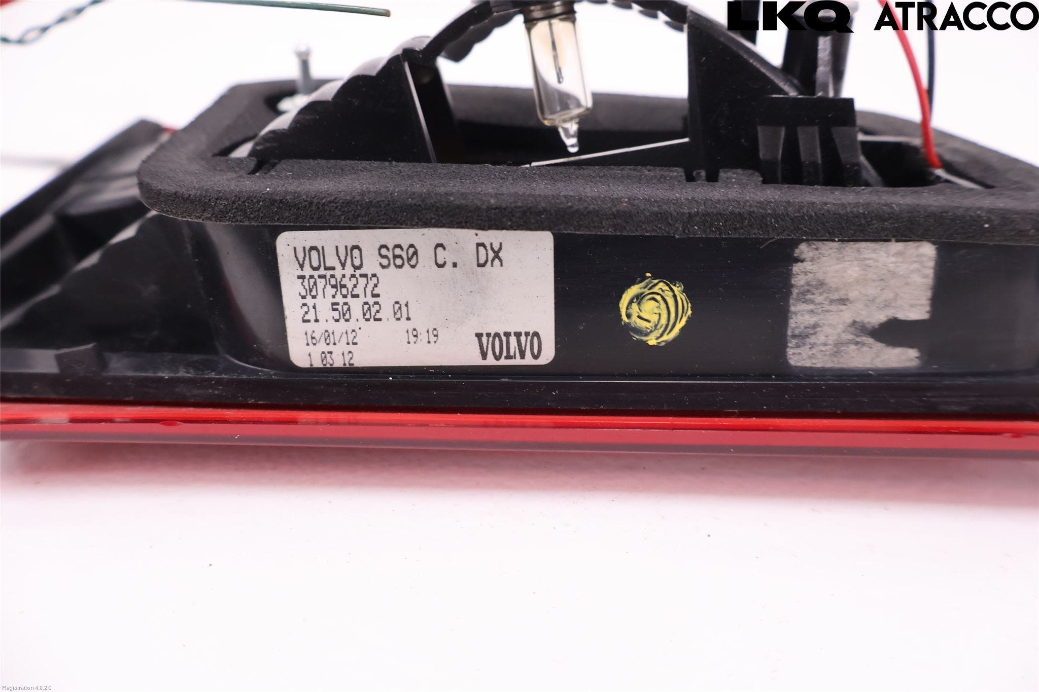 Volvo S60 11-13 Bakljus Lucka Hö