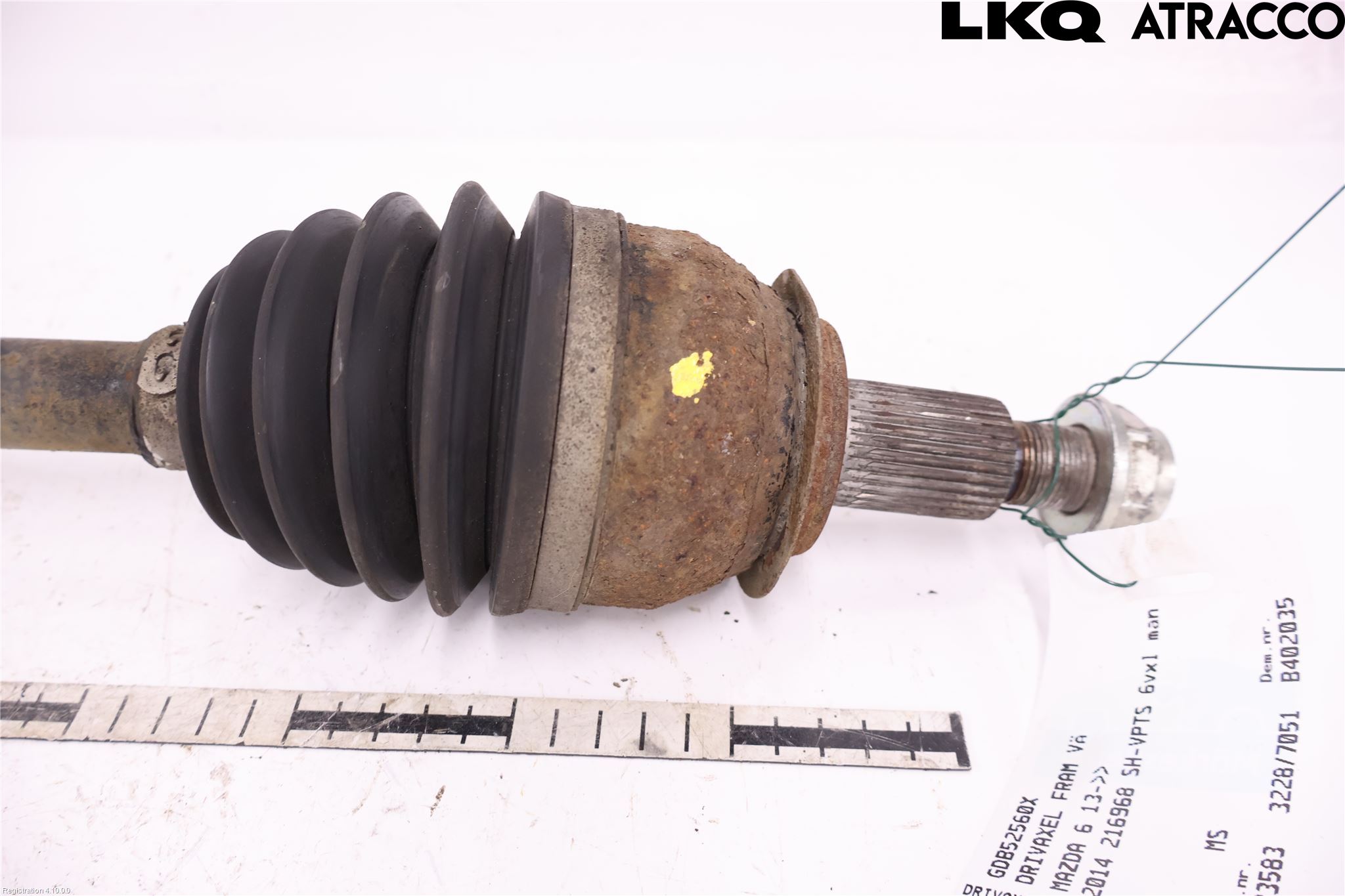 Mazda 6 13- Drivaxel Fram Vänster