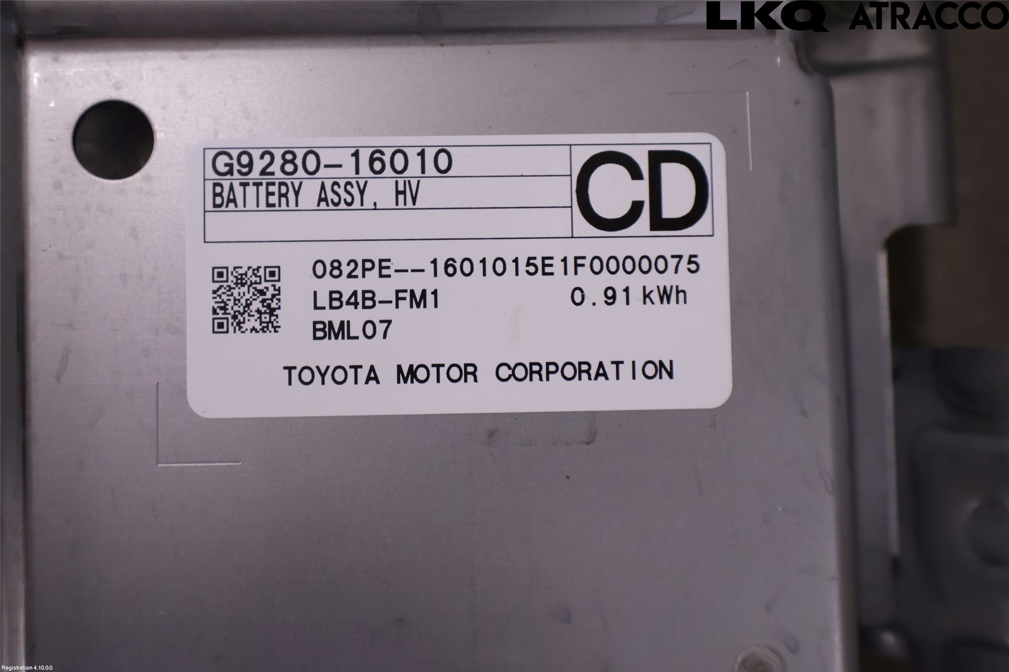 Toyota COROLLA CROSS XG10 22- Batteri Högspänning