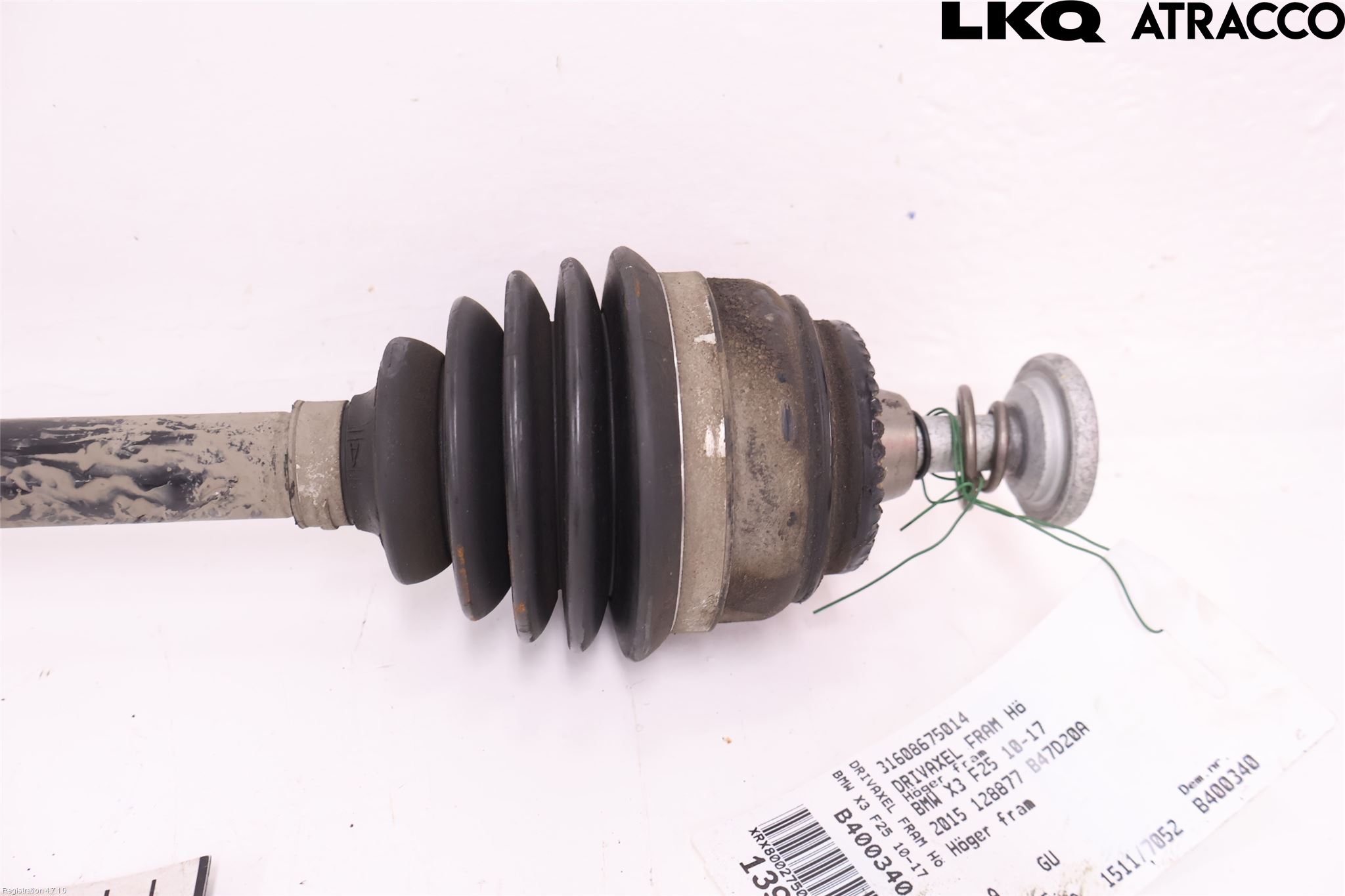 BMW X3 F25 10-17 Drivaxel Fram Höger