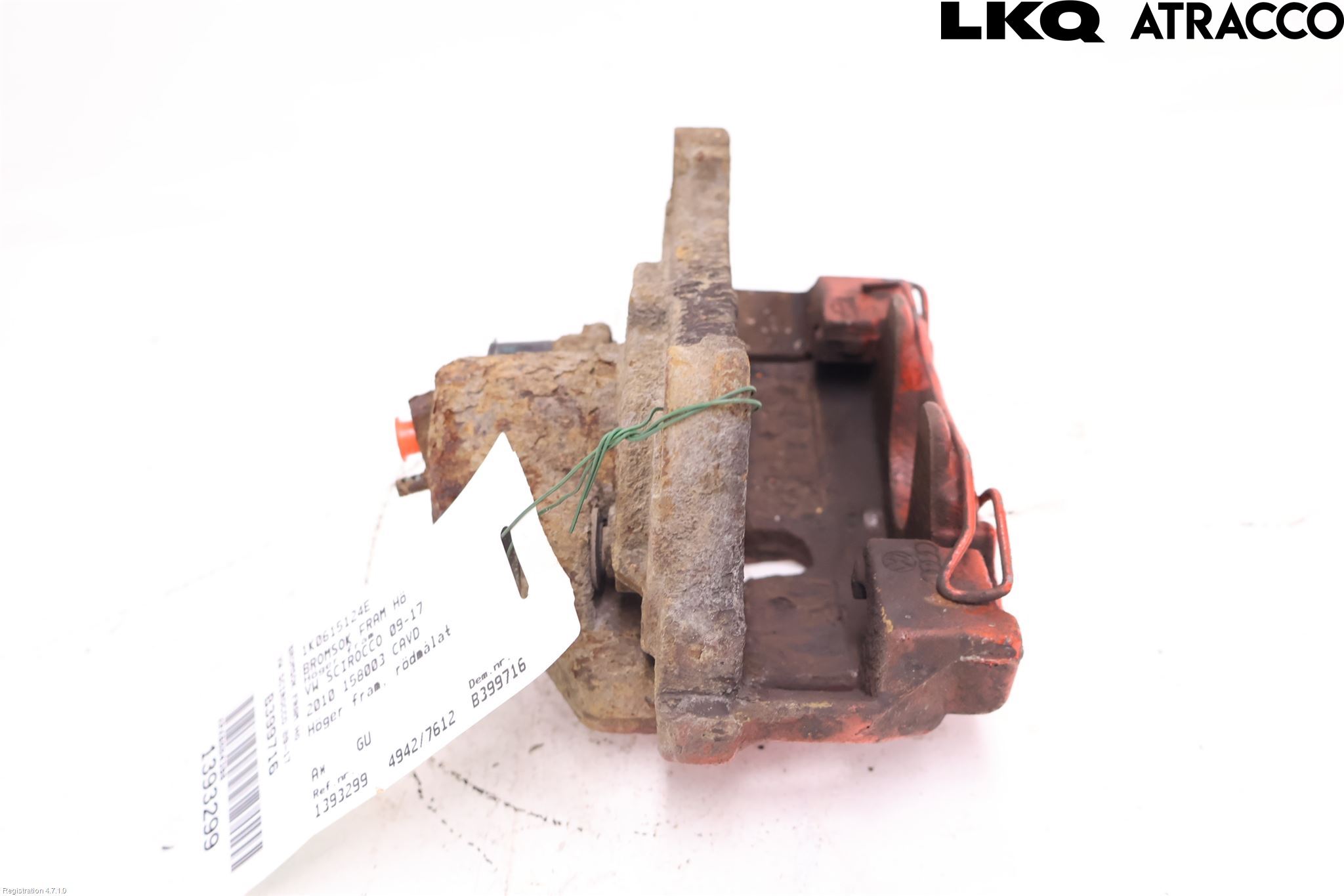 Volkswagen VW SCIROCCO 09-17 Bromsok Fram Höger