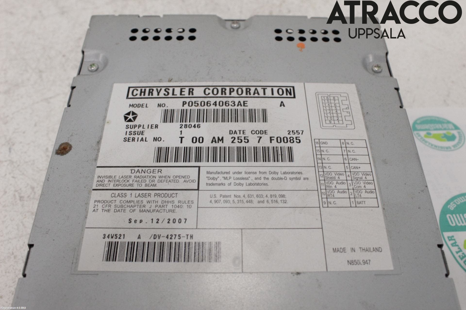 Chevrolet CHR VOYAGER 08-10 Cd Radio - Multimediapanel