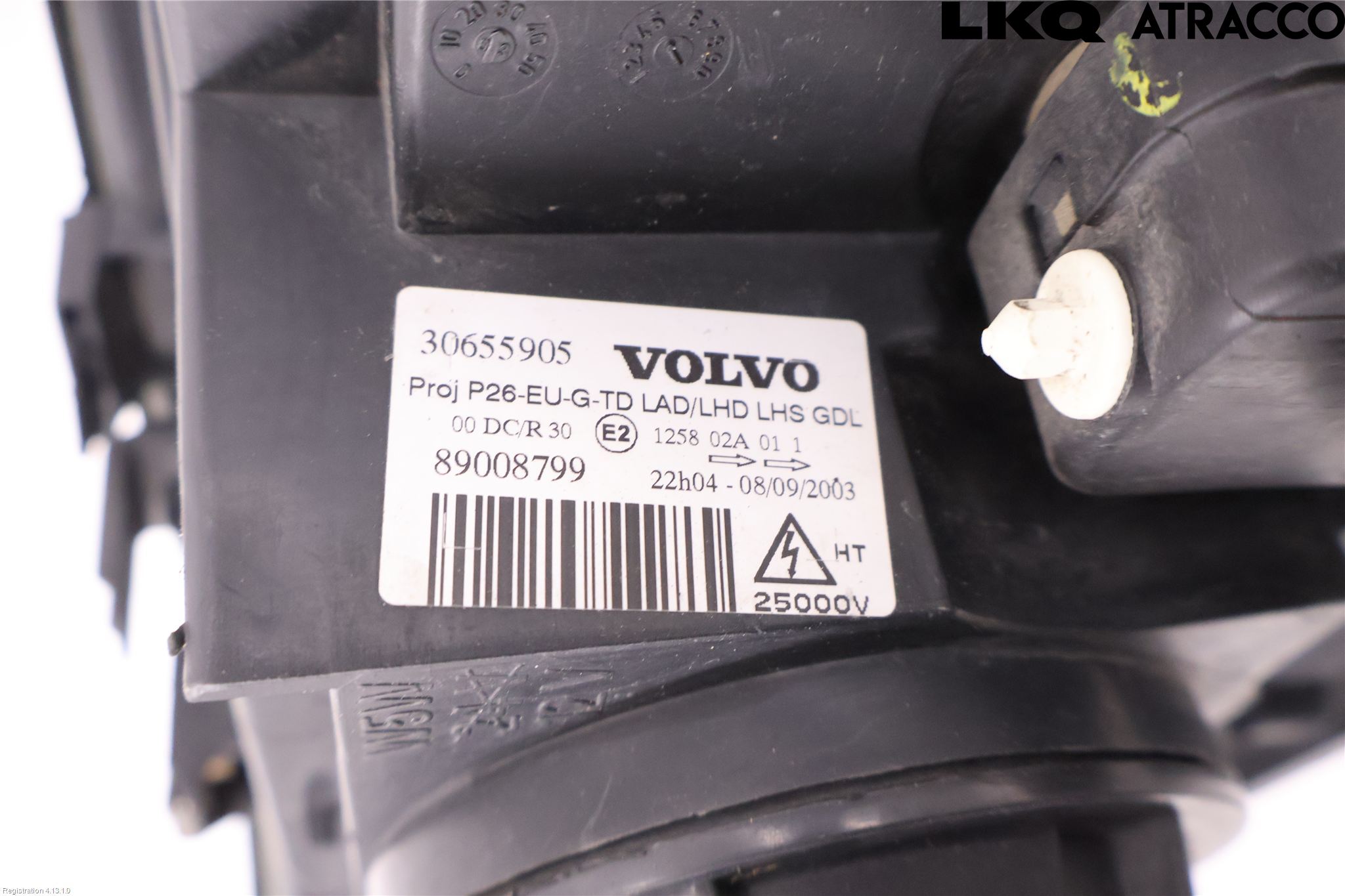 Volvo S60 01-04 Strålkastare Vänster