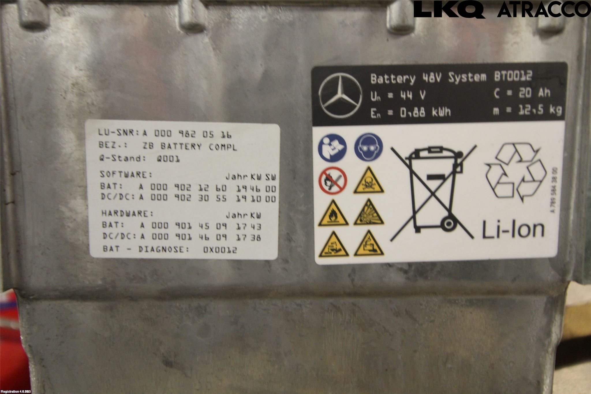 Mercedes-Benz MB C-KLASS (W205) 14-21 Batteri Högspänning