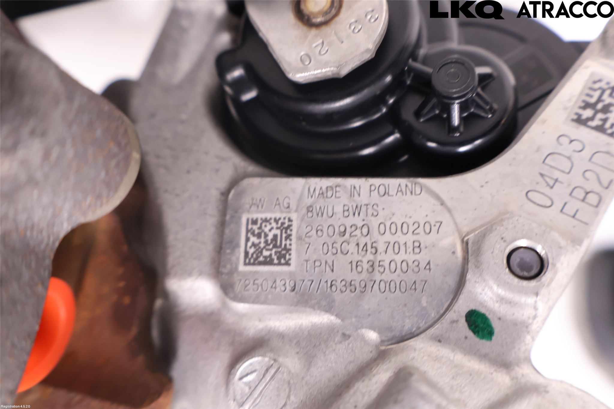 Volkswagen VW GOLF / E-GOLF VIII 20- Turboaggregat