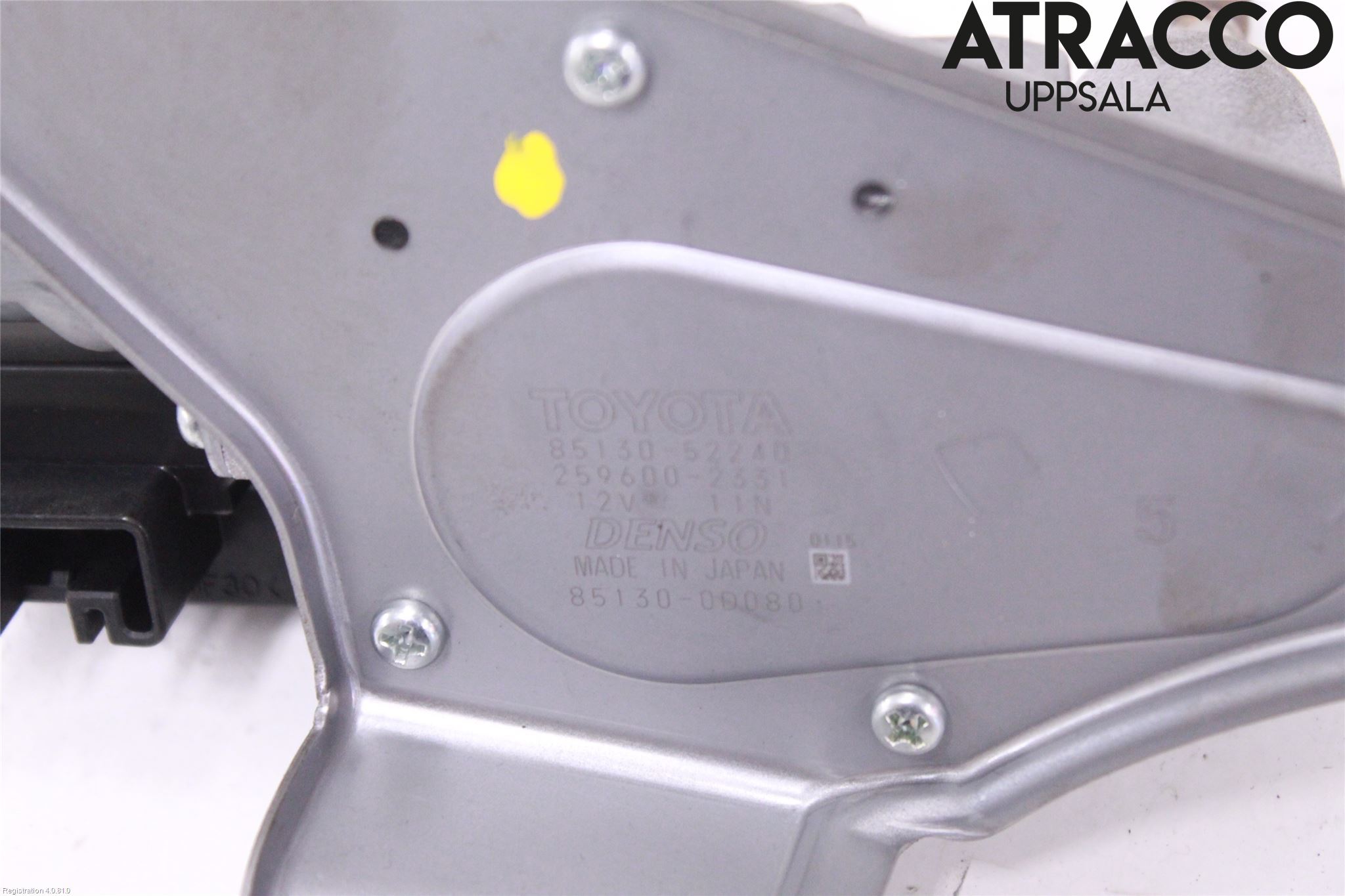Toyota YARIS XP130 12-14 Torkarmotor Baklucka