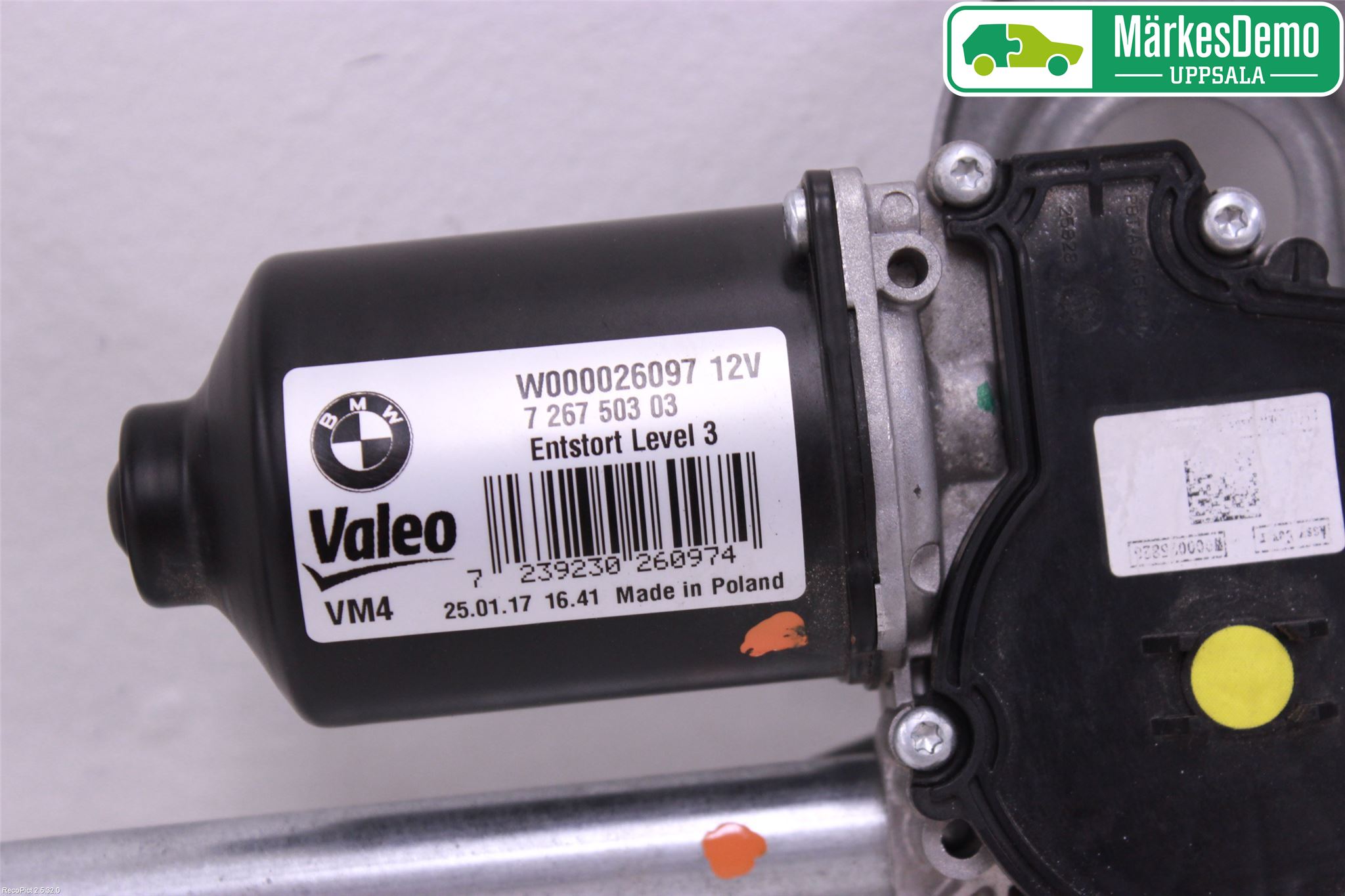 BMW 2 F22/F23/F87 Coupé/Cab 13-21 Torkarmotor Vindruta