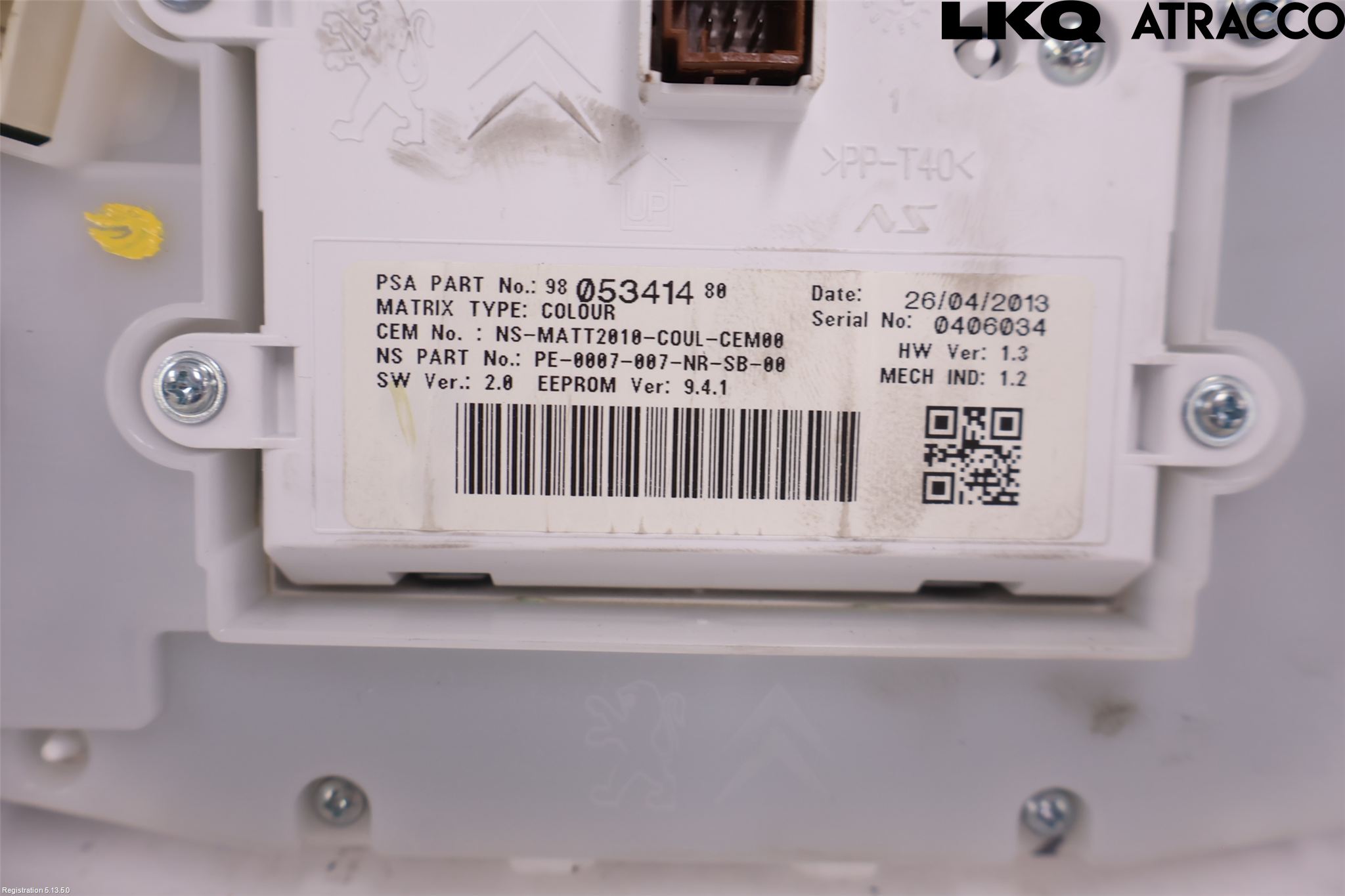Peugeot 2008 13-20 Instrument Komb