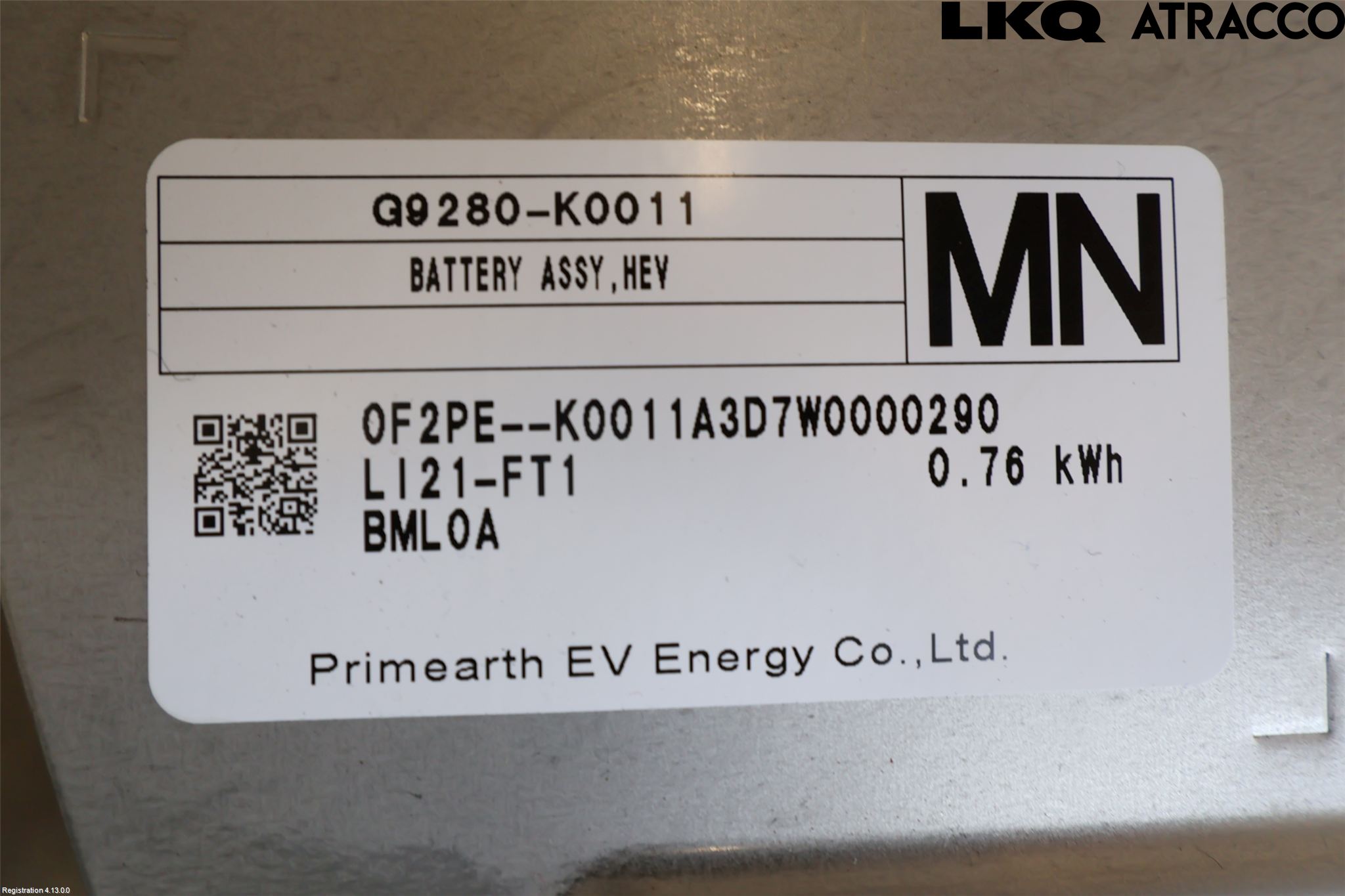 Toyota YARIS XP21 20- Batteri Högspänning