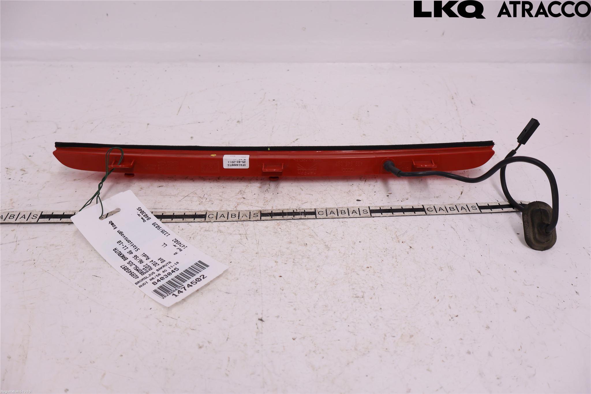 Audi A6/S6 4G 11-18 Bromsljus Bakruta