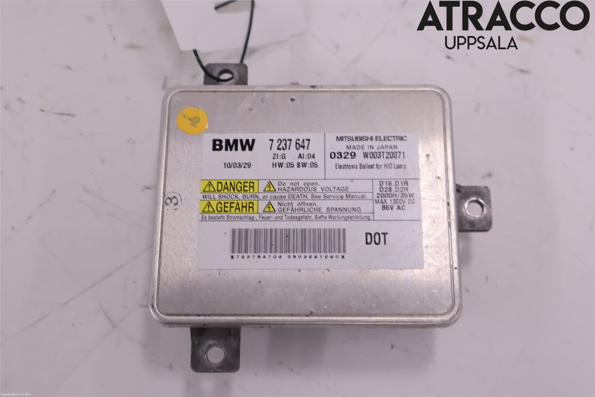 BMW 5 F10/F11/F18 09-17 Styrenhet Strålkastare