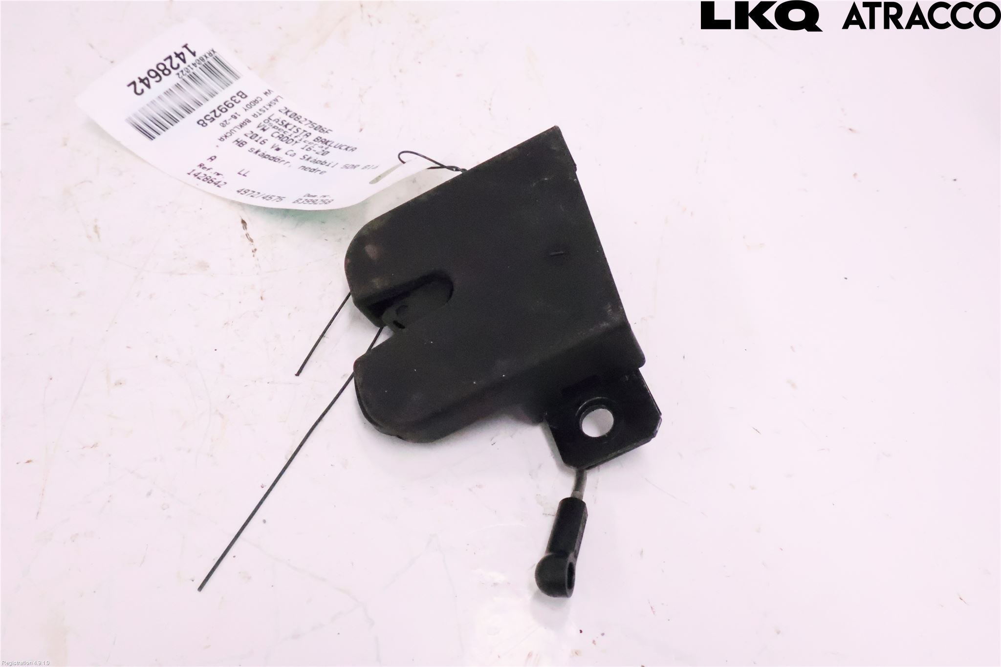 Volkswagen VW CADDY 16-20 Låskista Baklucka